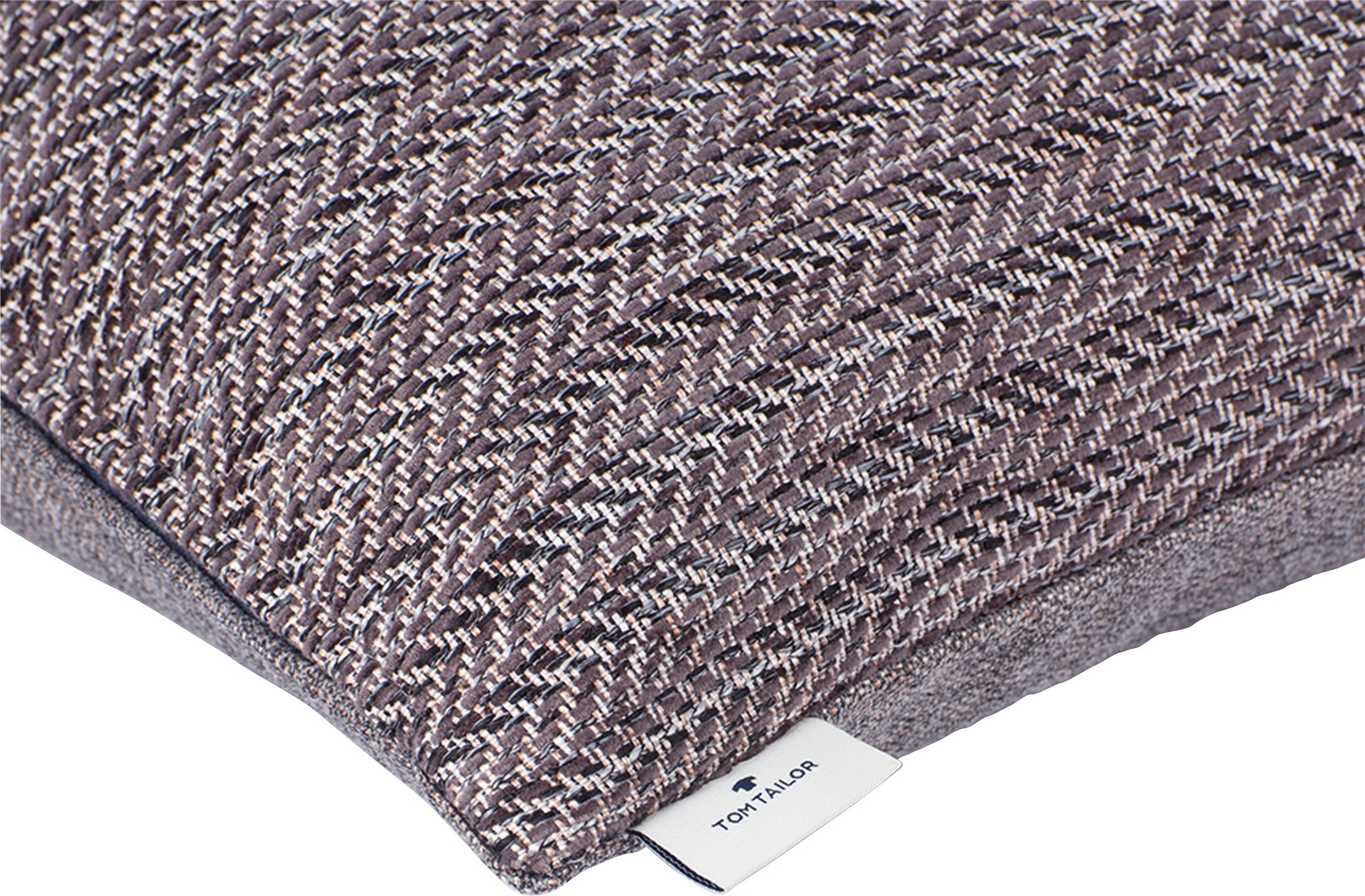 TOM TAILOR HOME Dekokissen »Chenille ZigZag«, mit hochwertigem Chenillegarn, Kissenhülle ohne Füllung, 1 Stück
