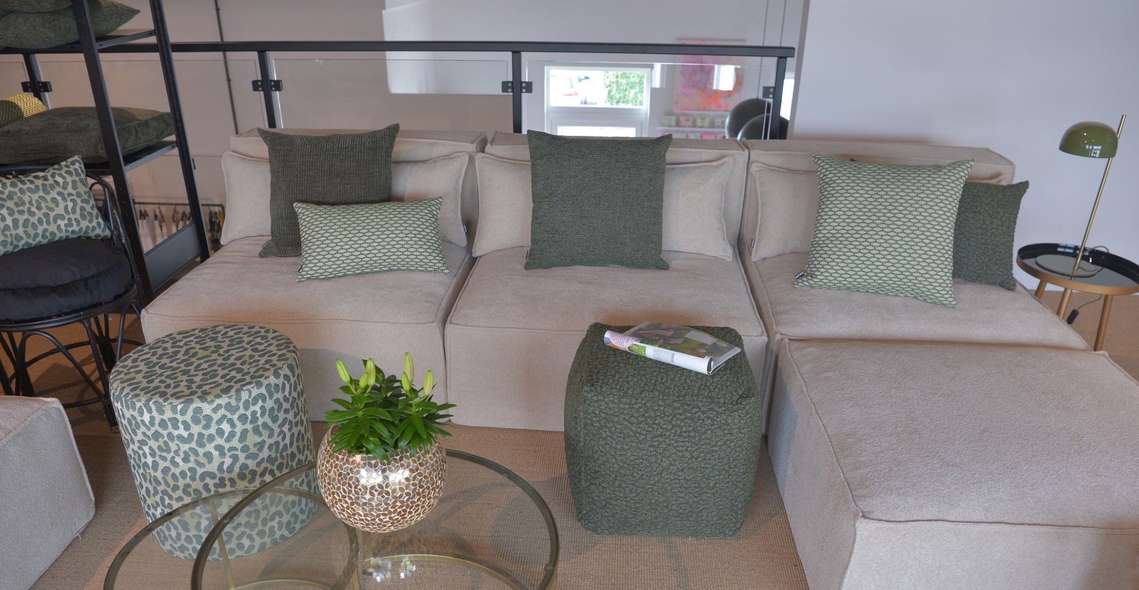 H.O.C.K. Dekokissen »Alia« Sofakissen inkl. Füllung, 50x50cm, Dekokissen, Leo-Muster