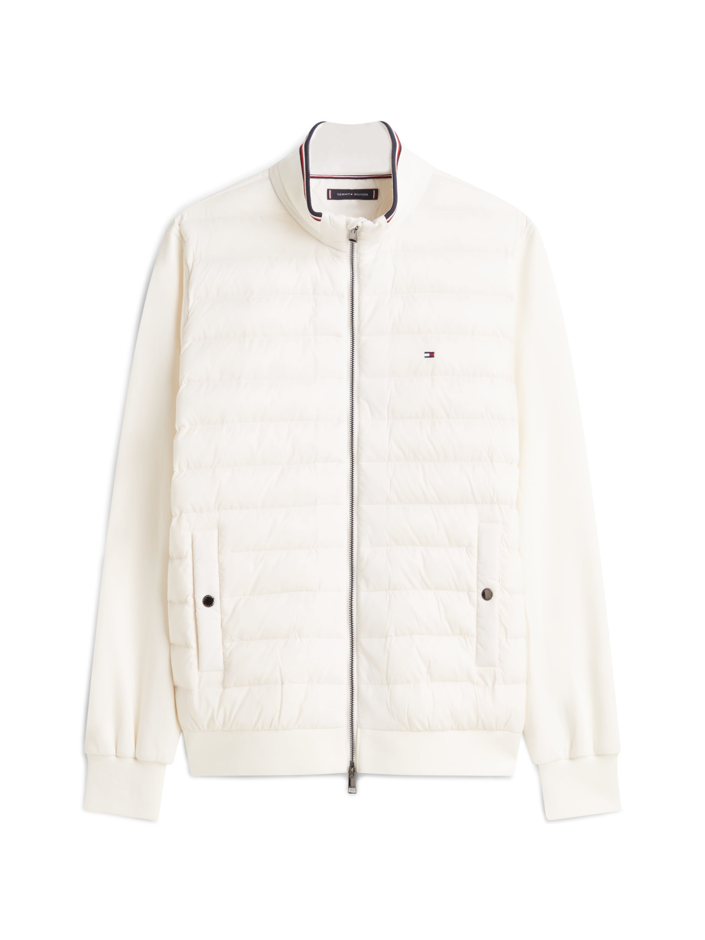 Tommy Hilfiger Steppjacke »MIX MEDIA mit Stehkragen« unifarben, casual, regular fit, Baumwollmix,