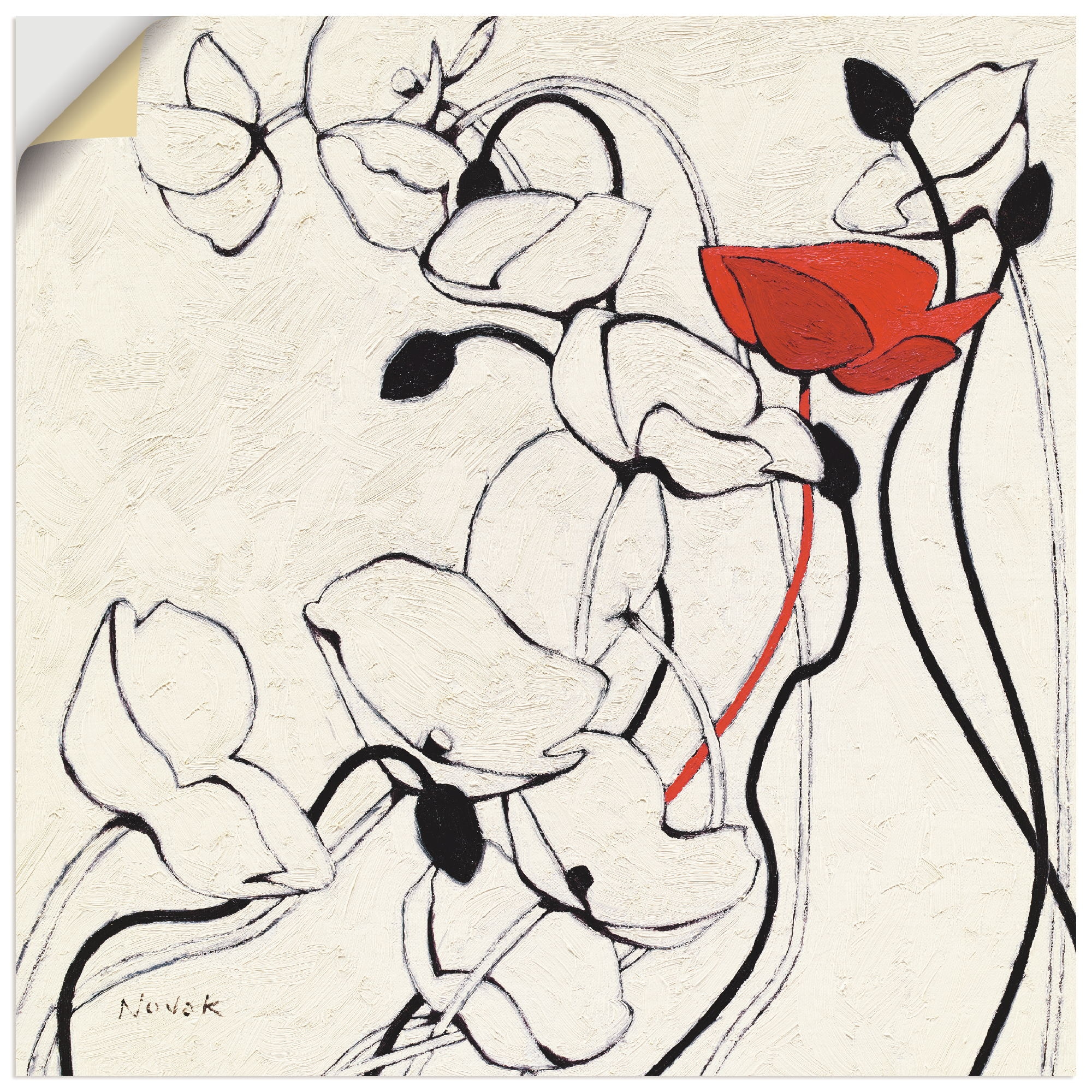 Artland Wandbild »Faden des Lebens II«, Blumen, (1 St.), als