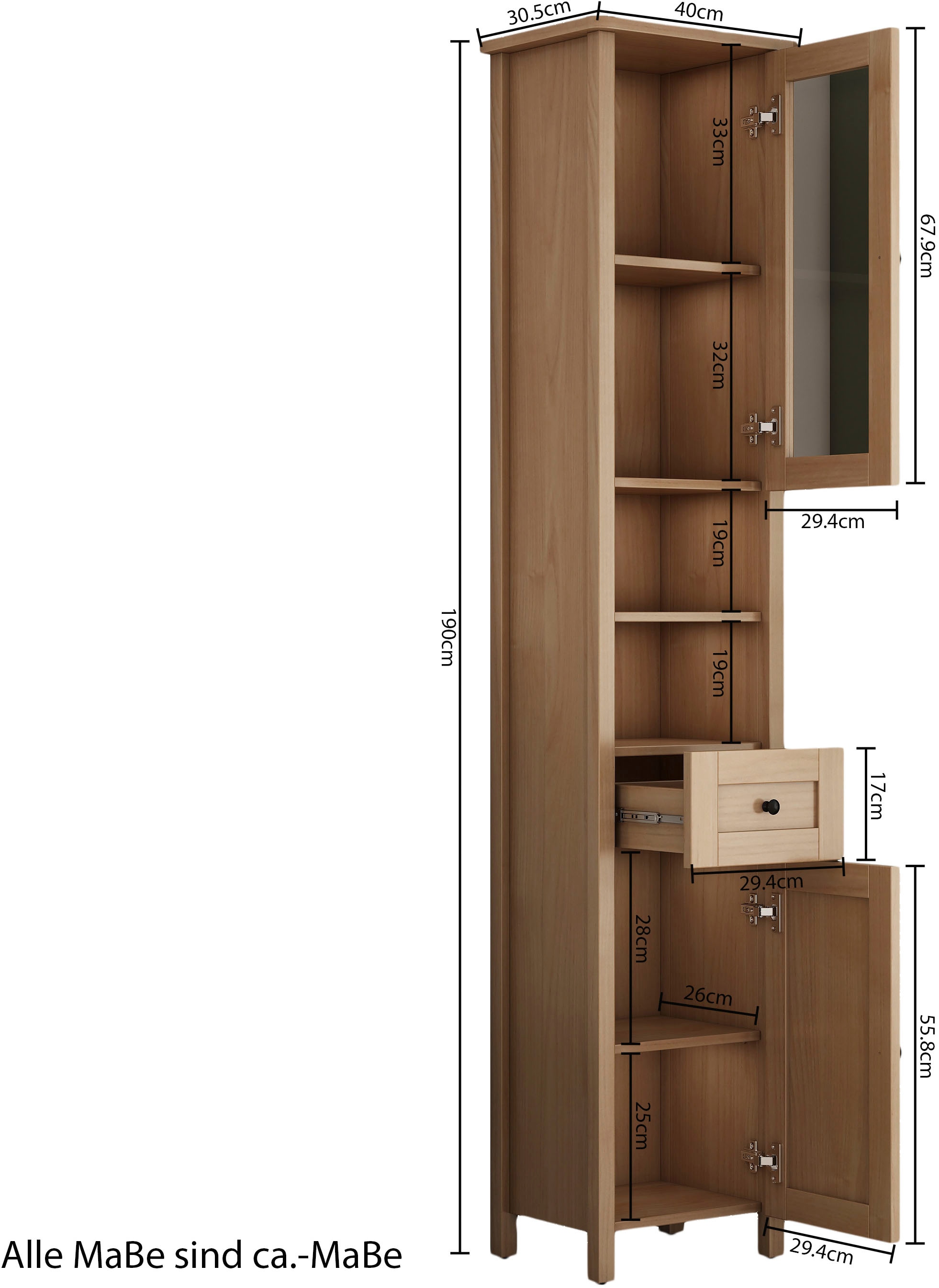 welltime Hochschrank »STOCKHOLM«