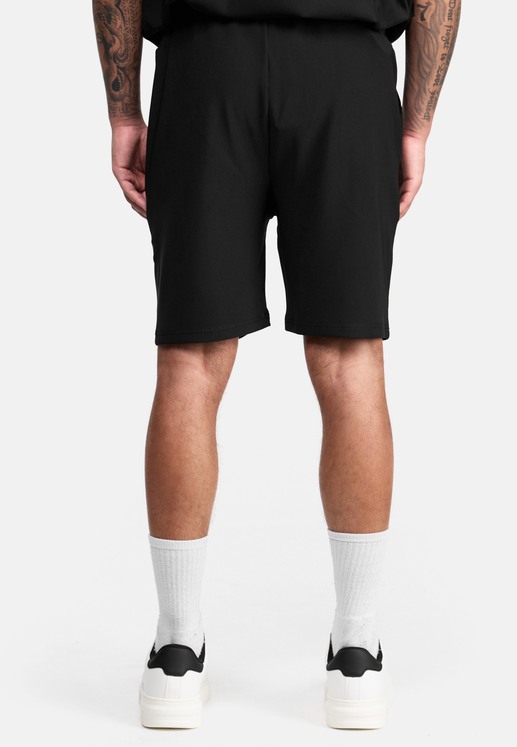 trueprodigy Shorts »Samuel Rippstrucktur Stickerei Eingrifftaschen«