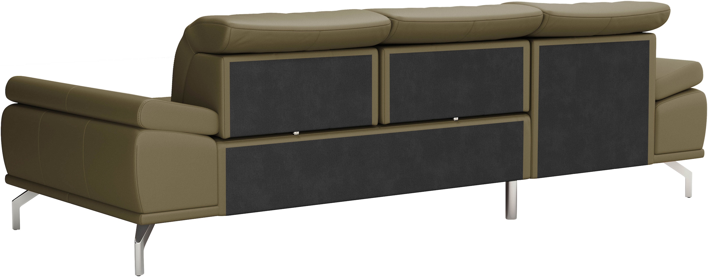 Places of Style Ecksofa »Caluna«, Inkl.Sitztiefenverstellung, wahlweise mit Kopf- und Armteilverstellung