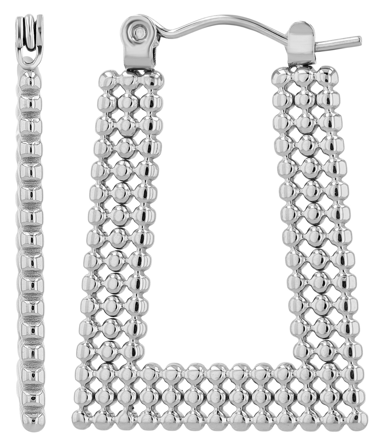 Adelia´s Paar Creolen »Damen Ohrringe ¿ Creole aus Edelstahl«