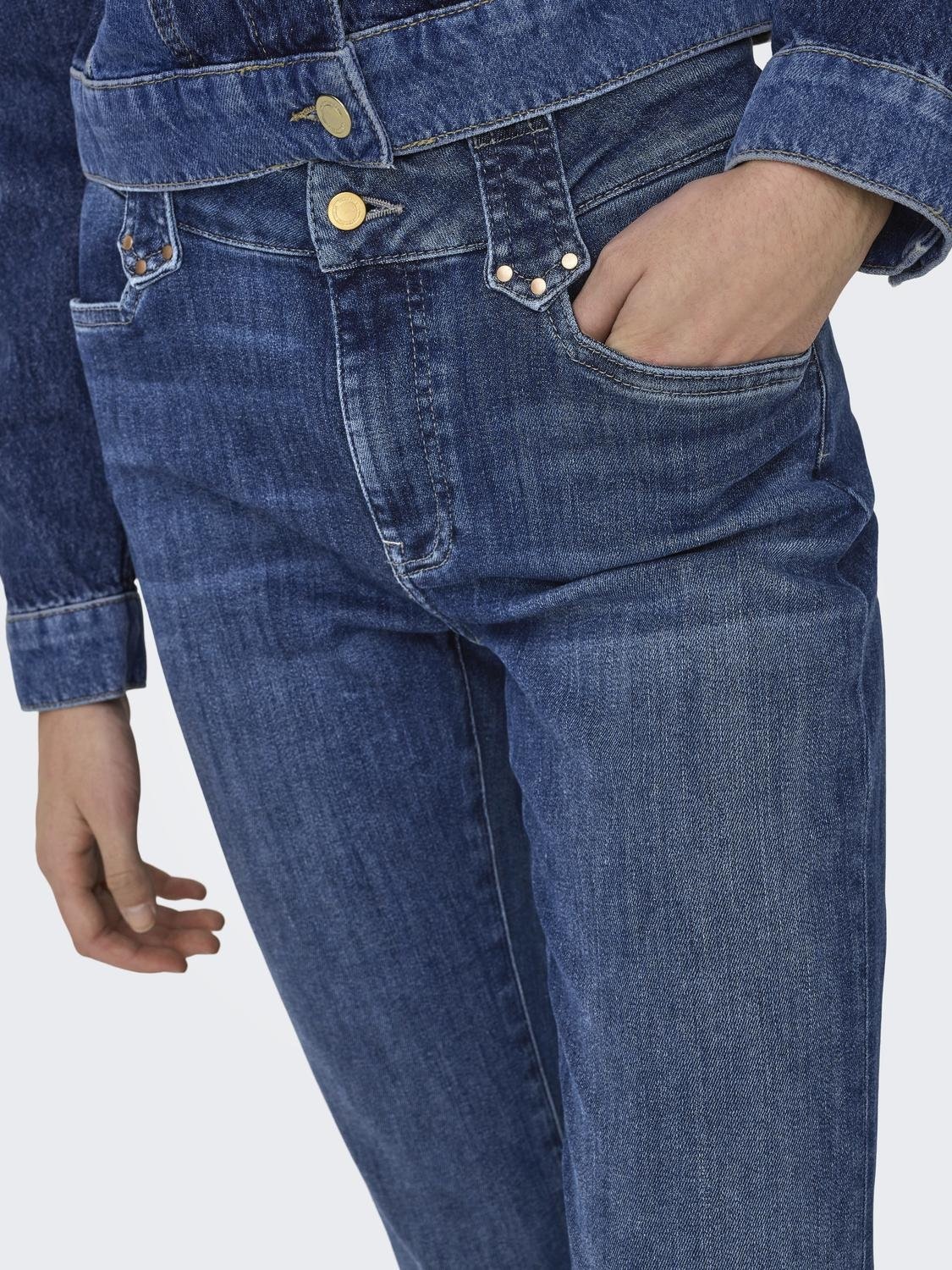 ONLY Bootcut-Jeans »ONLCHERYL MW RETRO FLARED CUTLINE DNM FG«
