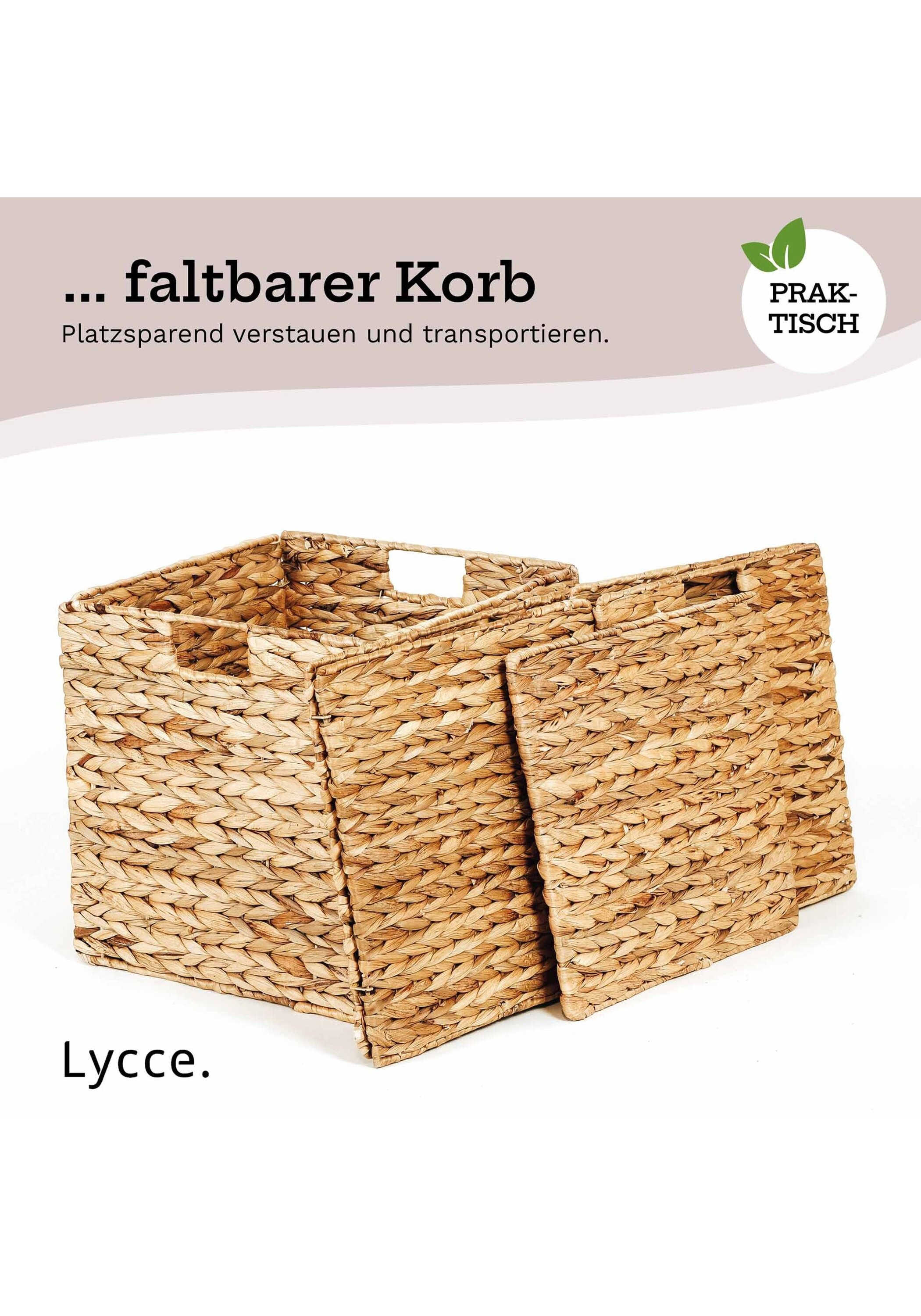 Lycce Aufbewahrungsbox »Aufbewahrungskorb Aufbewahrungskorb Wasserhyazinthe«