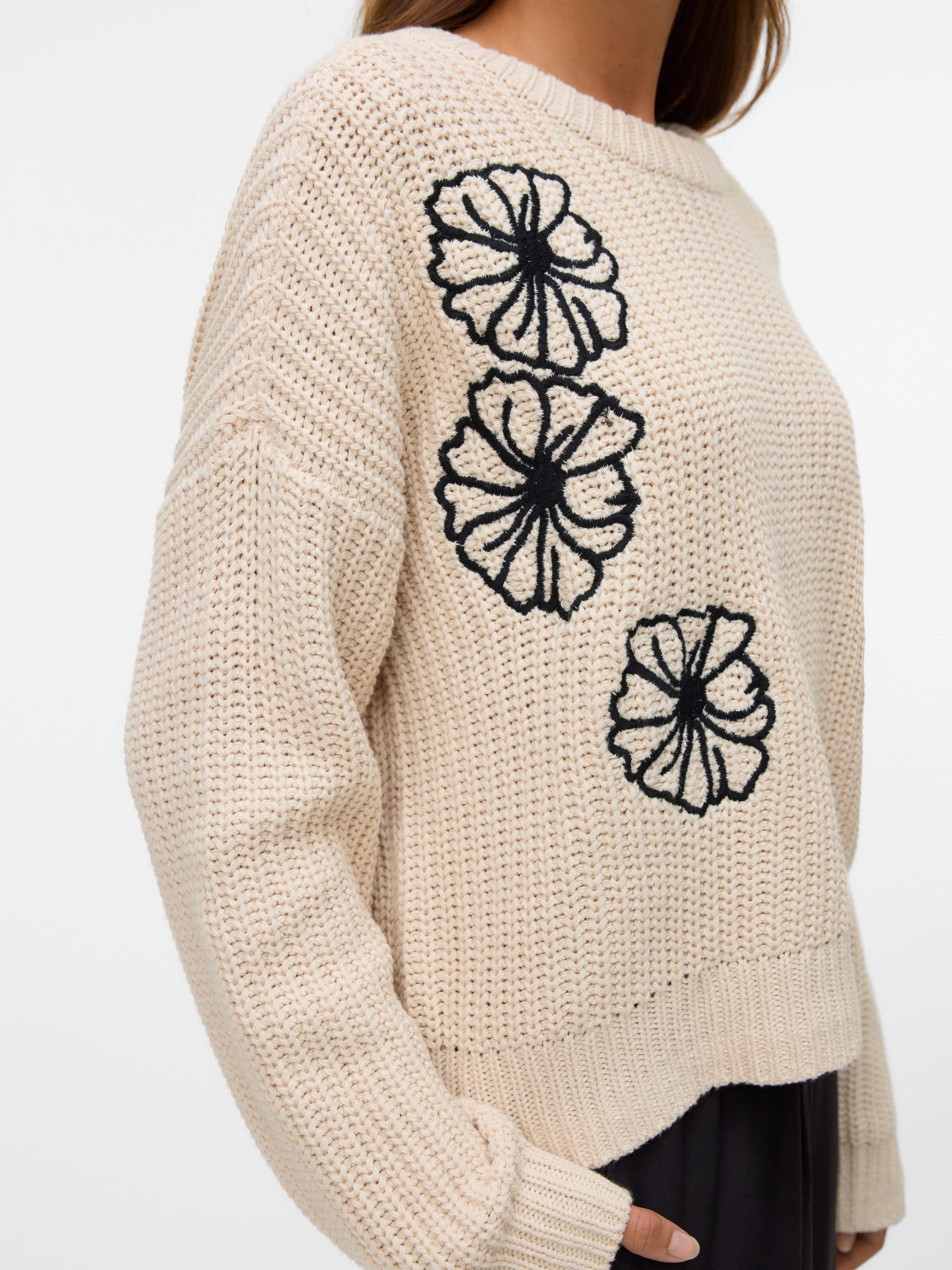 Vero Moda Rundhalspullover »VMLAURA LS O-NECK PULLOVER BOO«