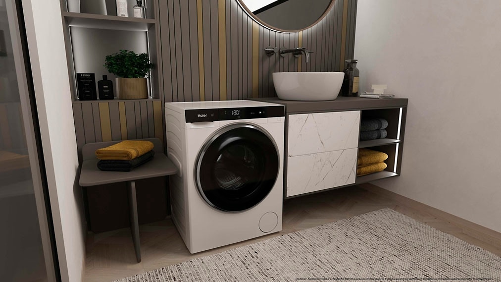 Haier Waschtrockner »HWD50-BP12307U1« 5 kg /2,5 kg besonders kompakte Maße (70 cm Höhe, 51 cm Breite)