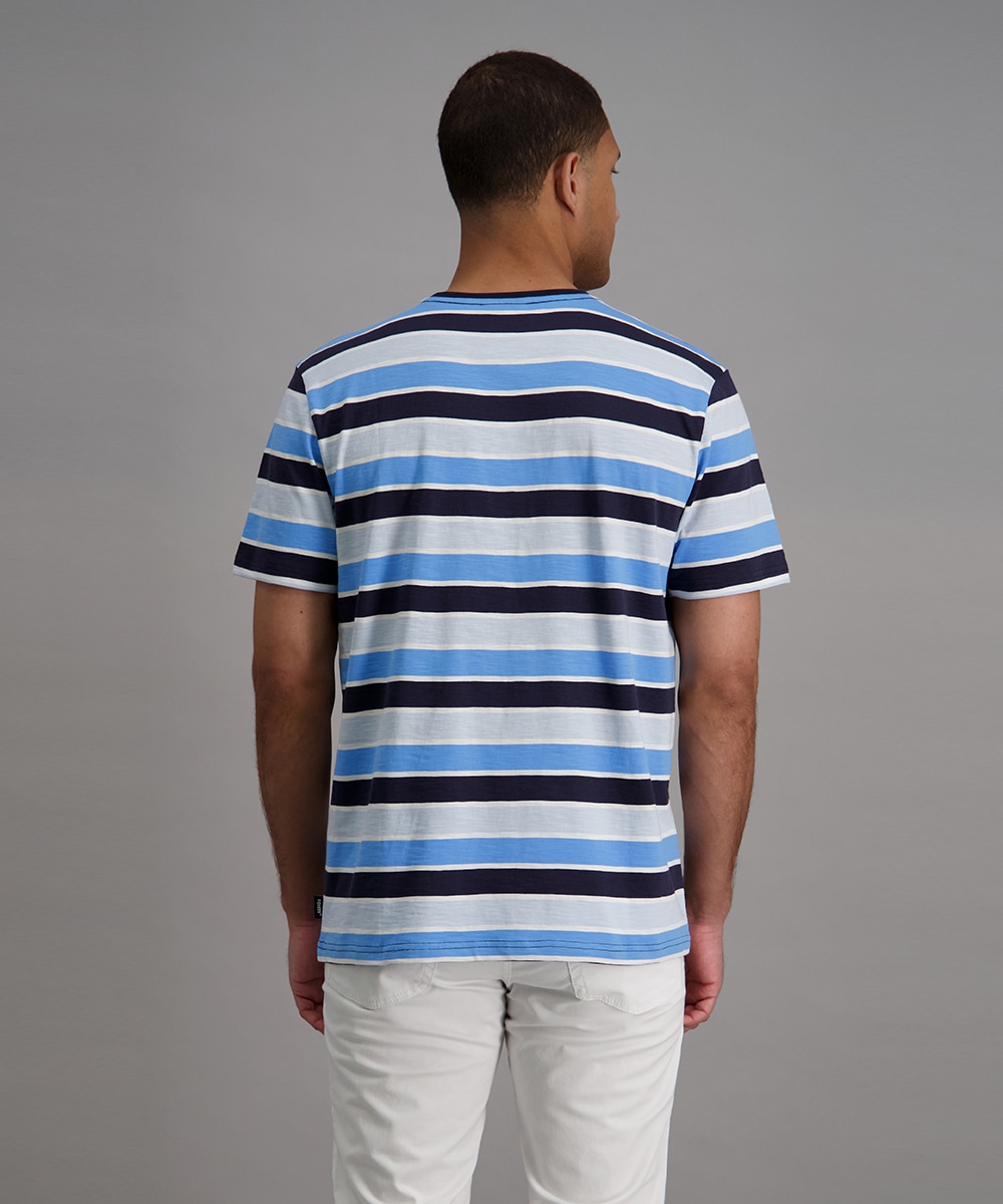 Pioneer Authentic Jeans T-Shirt mit Streifen Muster