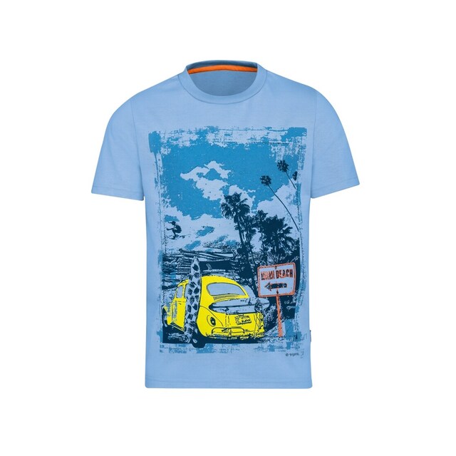 Druckmotiv« mit »TRIGEMA T-Shirt T-Shirt kaufen sommerlichem bei OTTO Trigema