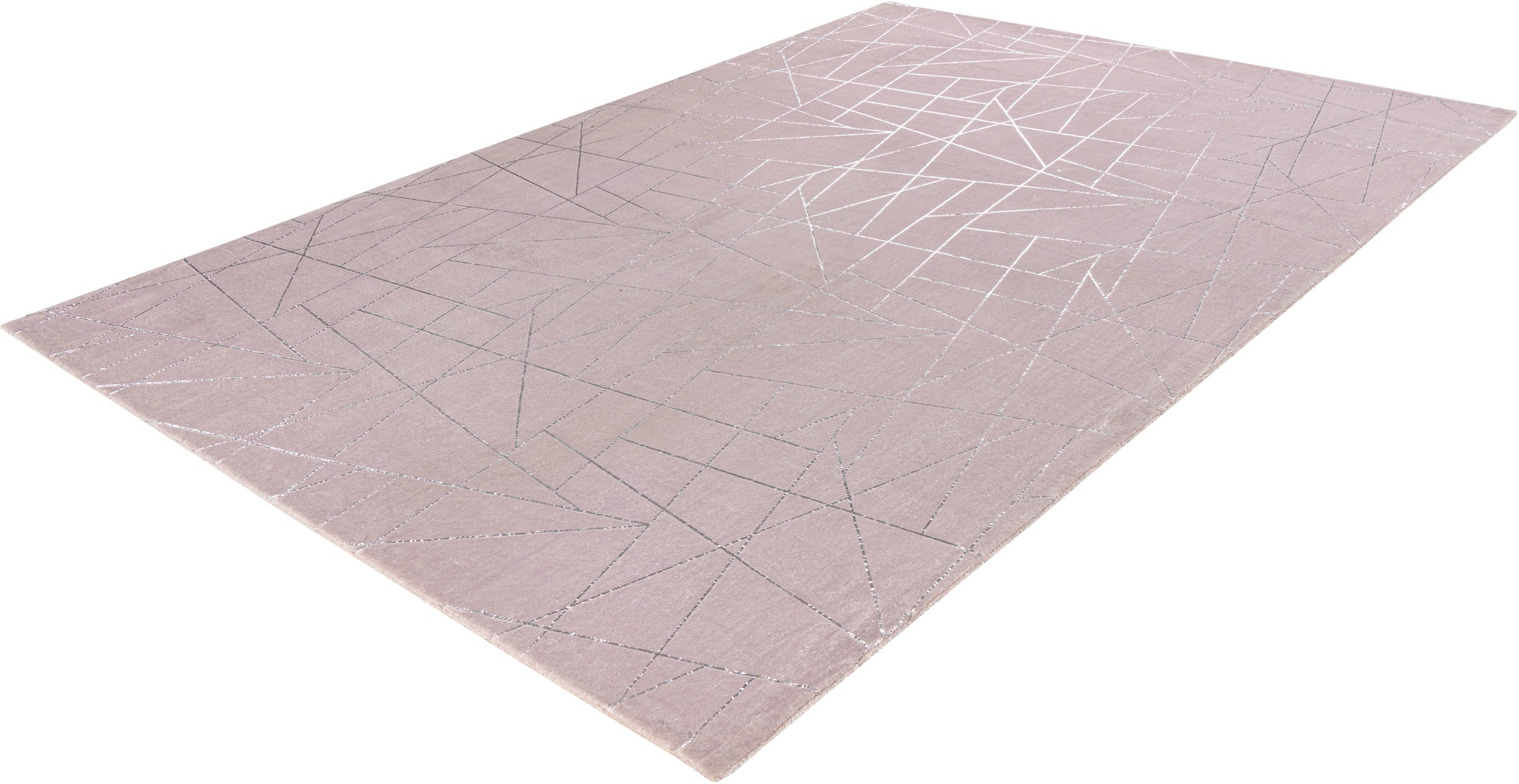 me gusta Teppich »Bijou 125«, rechteckig, 20 mm Höhe, Glanz Effekt, weicher Flor, Wohnzimmer, Schlafzimmer