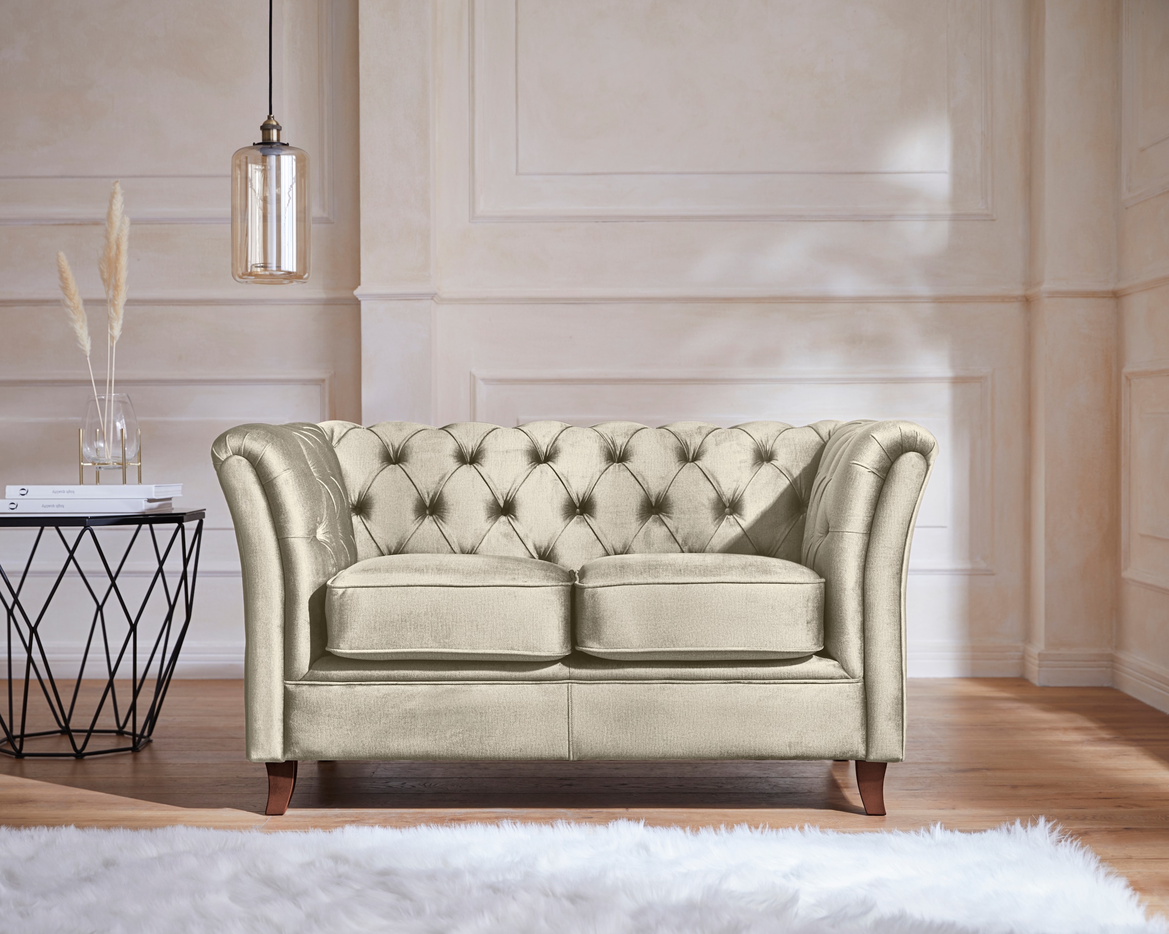 Chesterfield-Sofa »Reims«, mit echter Chesterfield-Knopfheftung, hochwertige Verarbeitung