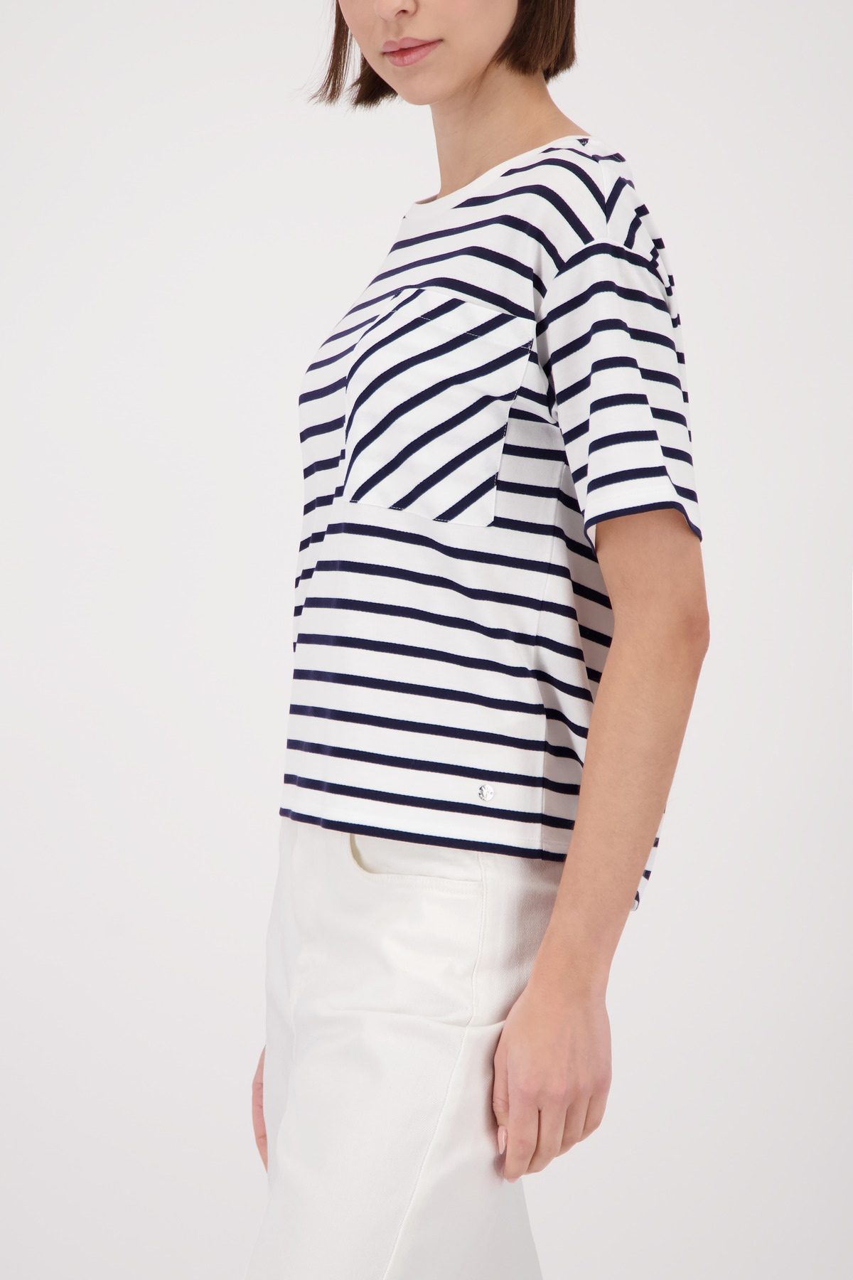 Monari T-Shirt Regular fit mit Rundhalsausschnitt