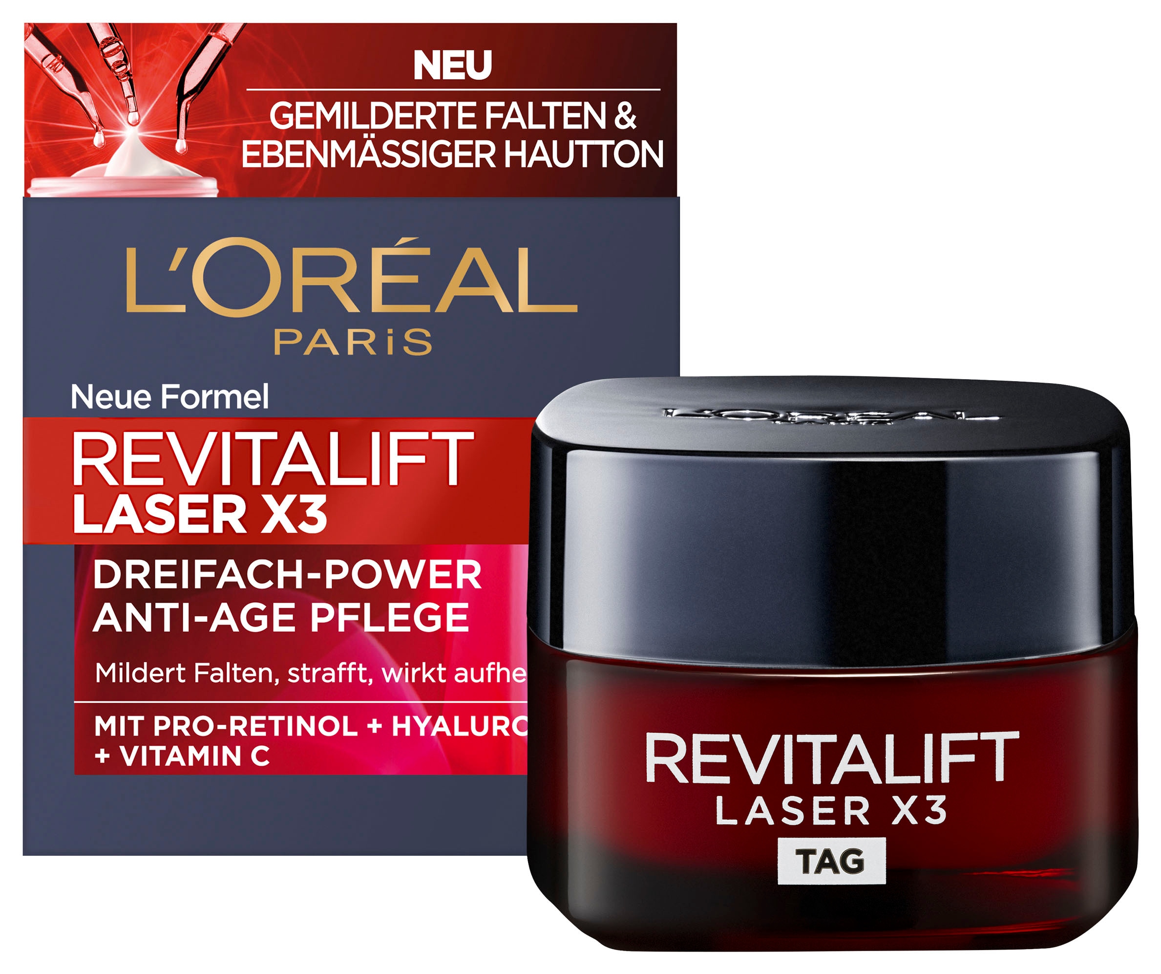 Gesichtspflege-Set »L'Oréal Paris Revitalift Laser Gesichtspflegeset«, mit Hyaluron