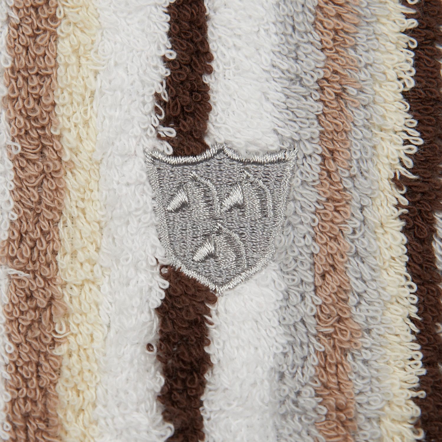 ROSS Duschtuch »Multicolor«, (1 St.), mit Streifen und gesticktem ROSS-Emblem