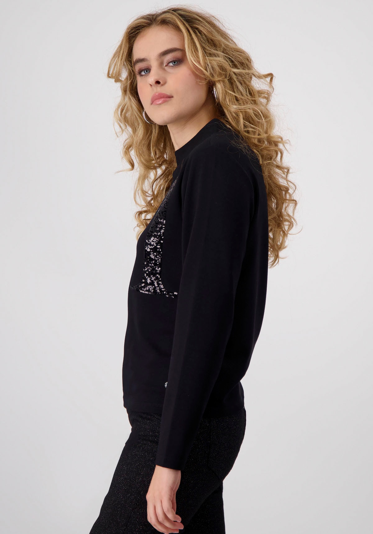 Monari Sweatshirt, mit Pailletten