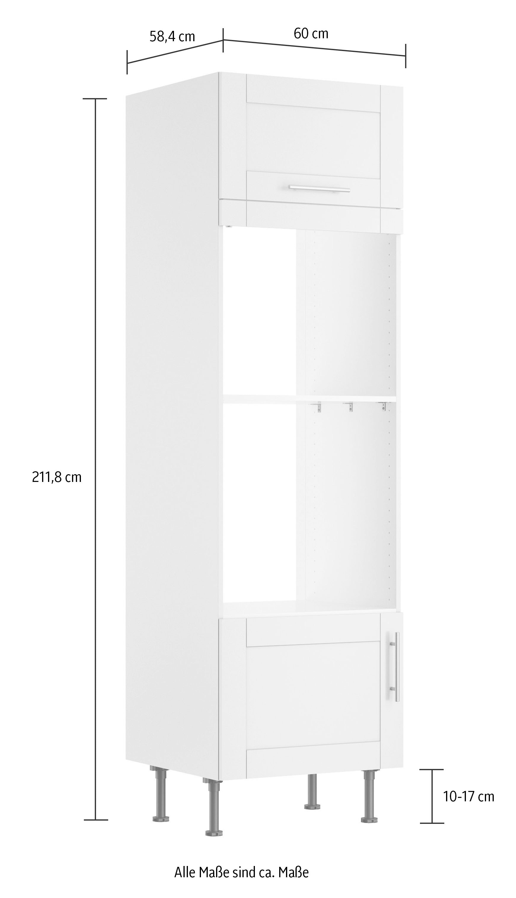 KOCHSTATION Mikrowellenumbauschrank »KS-Ahus«, Breite 60 cm