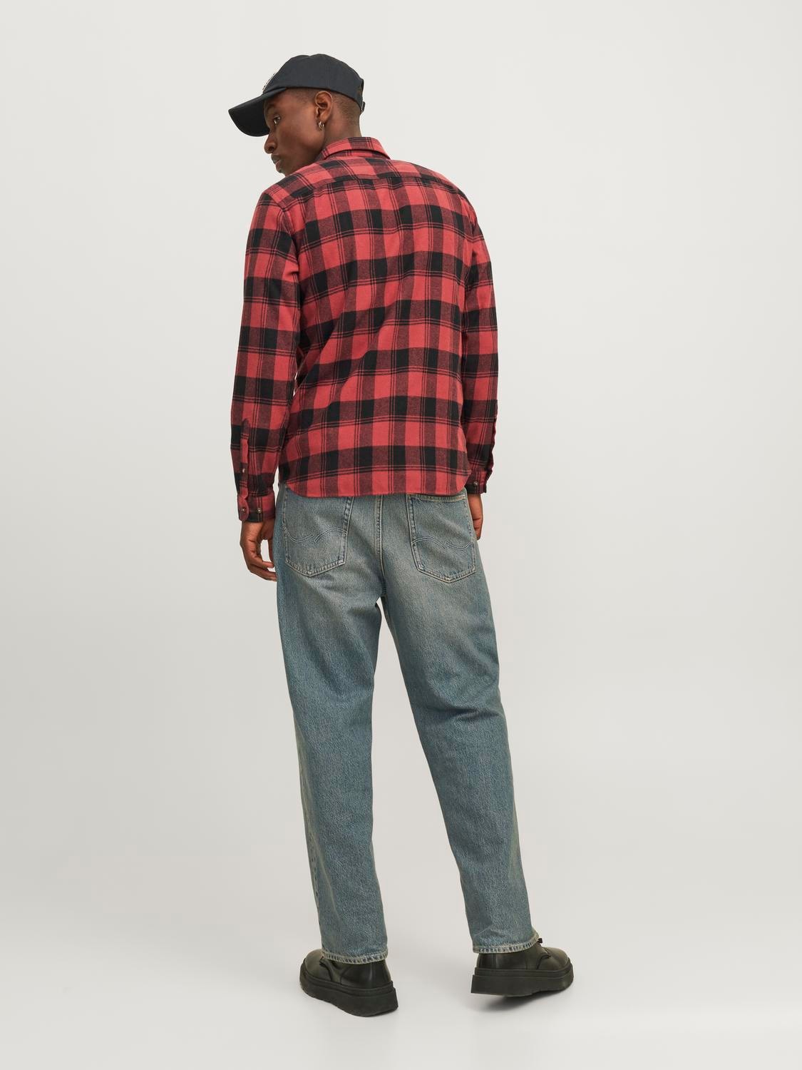 Jack & Jones Langarmhemd »JJJOSHUA FALL BUFFALO SHIRT LS«
