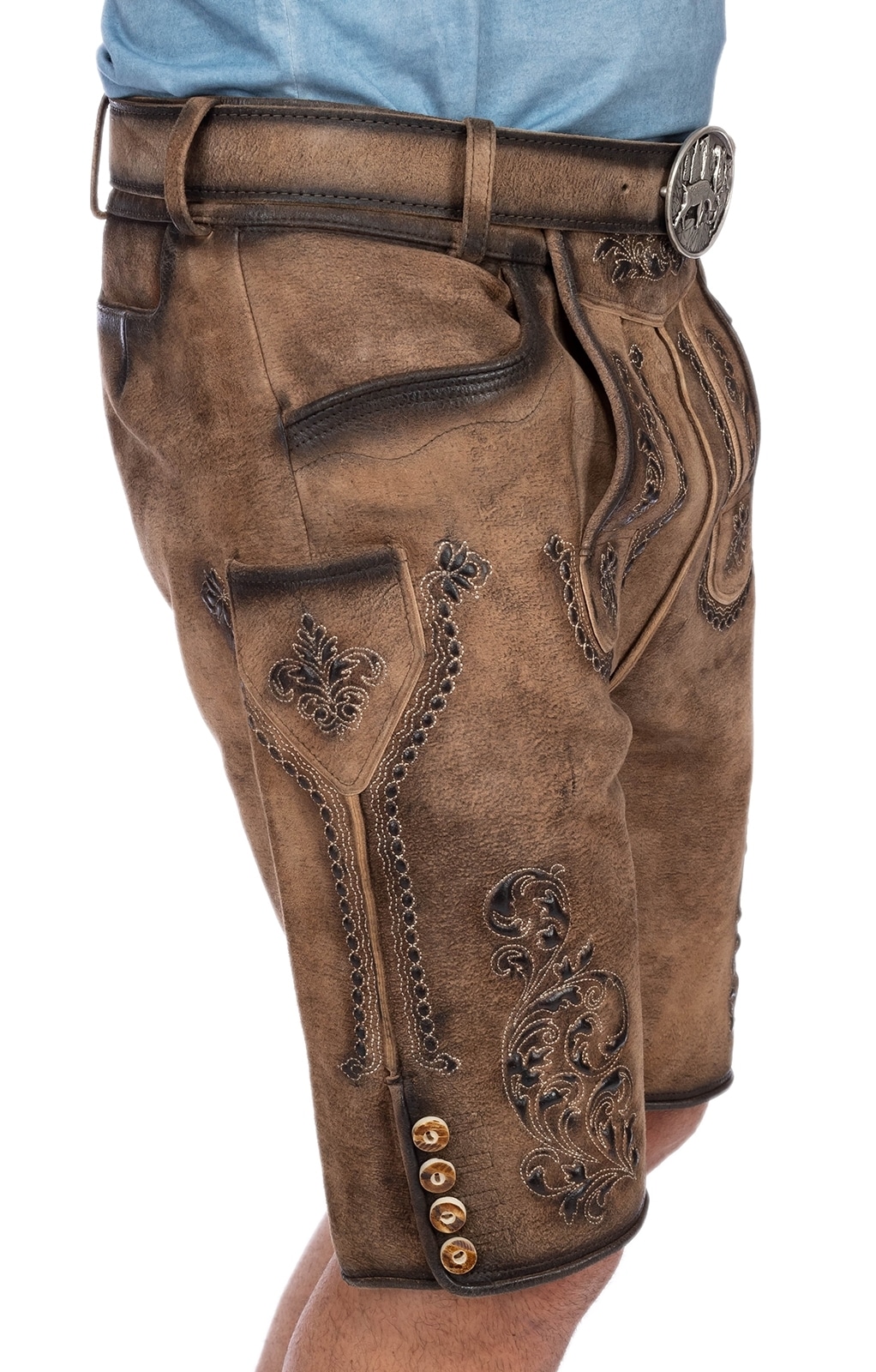 Gwandler Lederhose »Lederhose MARIUS-gespeckt«