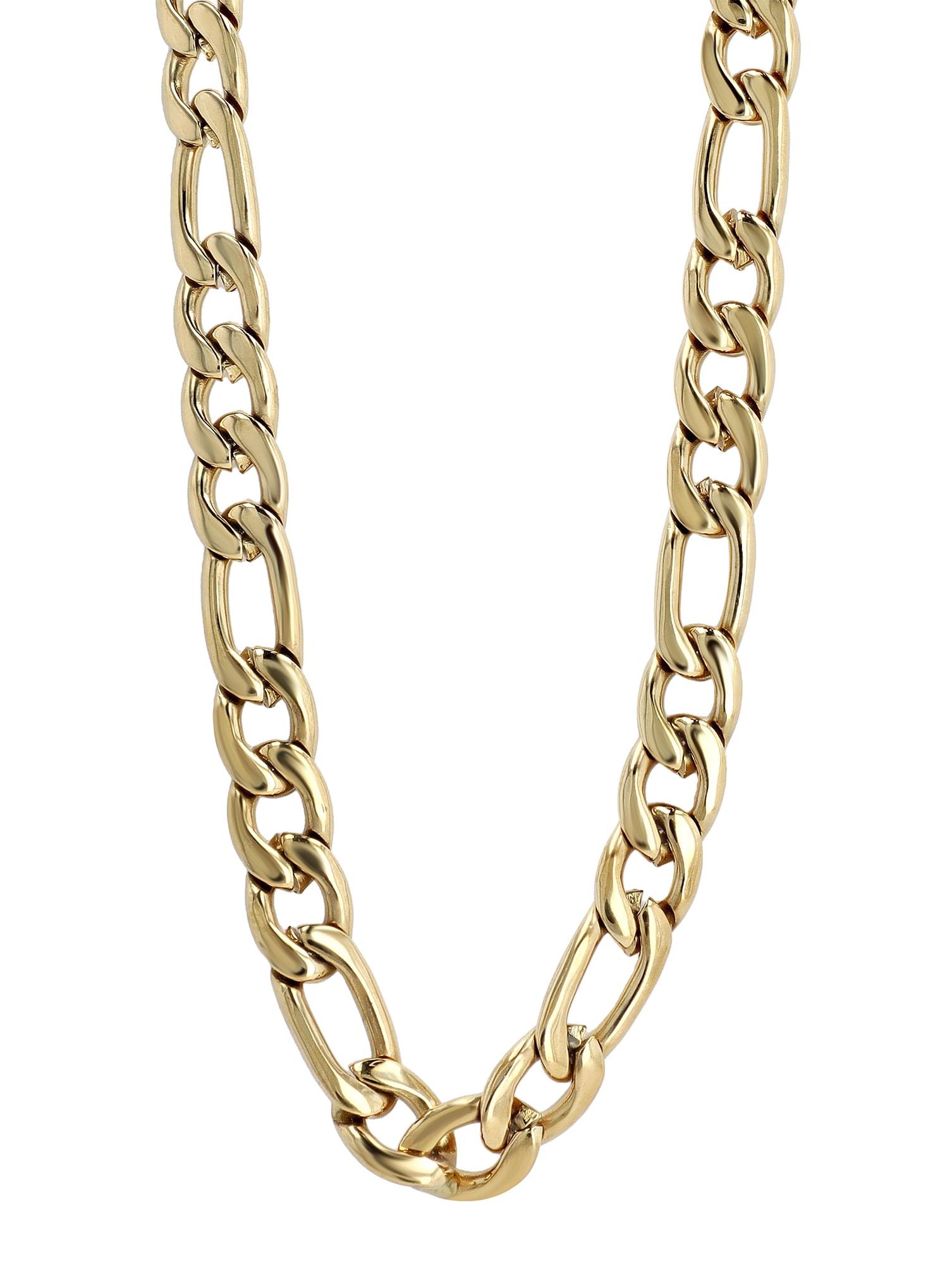 Adelia´s Gliederkette »Unisex Halskette ¿ Figarokette aus Edelstahl 43 cm«