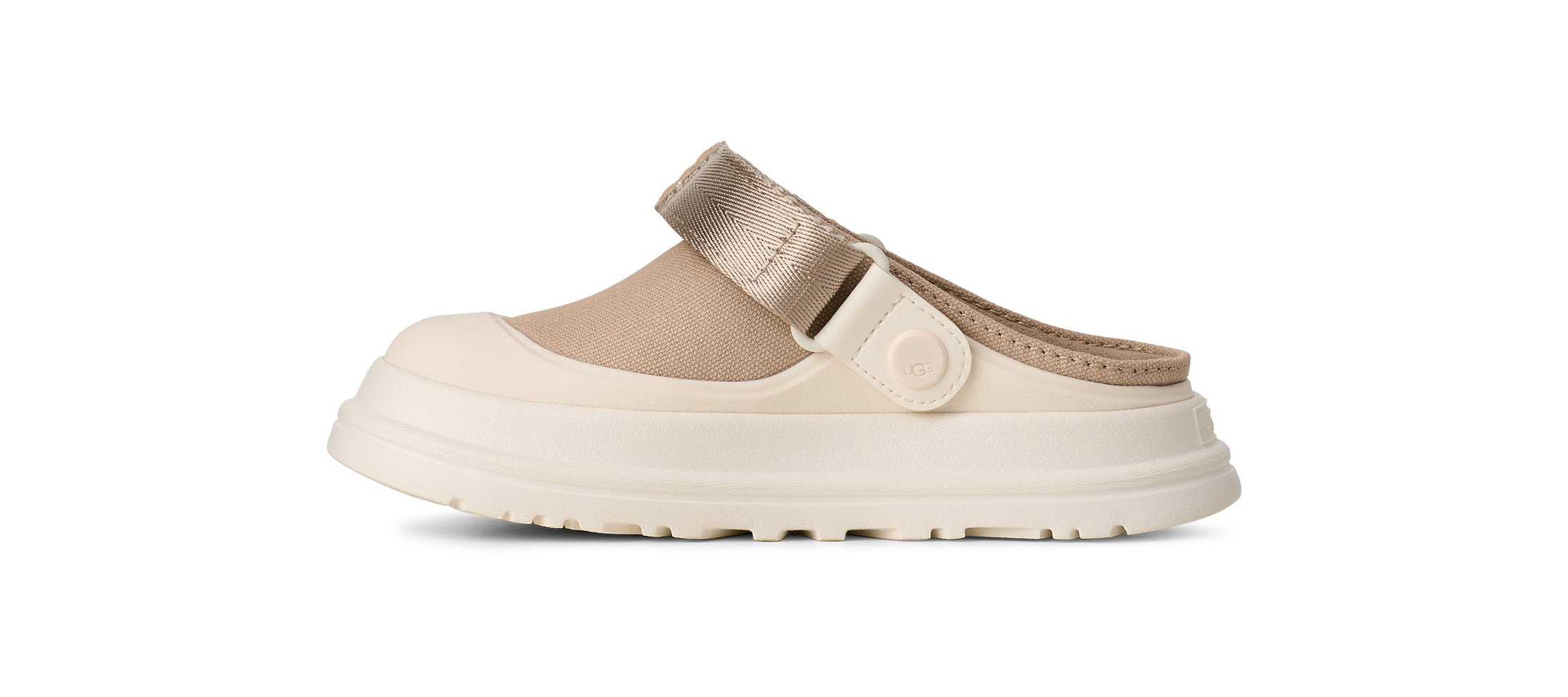 UGG Clog »GOLDENGLOW CANVAS CLOG«  Mule, Sabot mit Klettverschluss