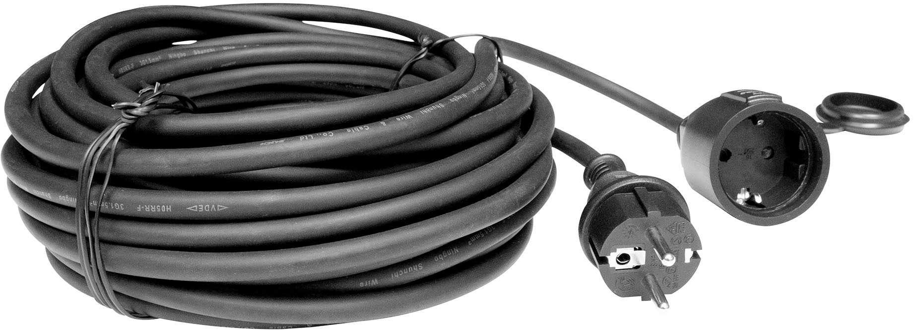 BM-Werkzeuge Verlängerungskabel Typ F (Schuko) 1.500 cm Outdoor Qualität