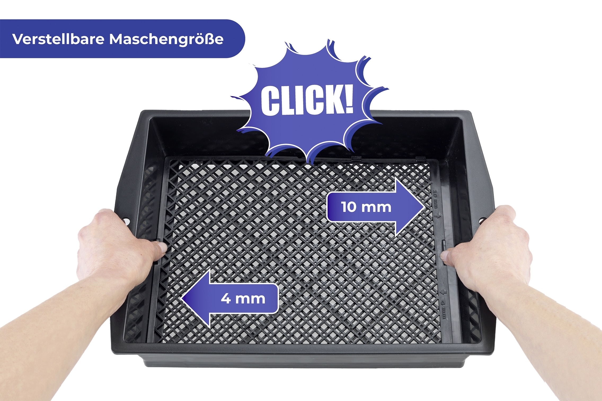 Maximex Gartensieb mit verstellbarem Siebeinsatz