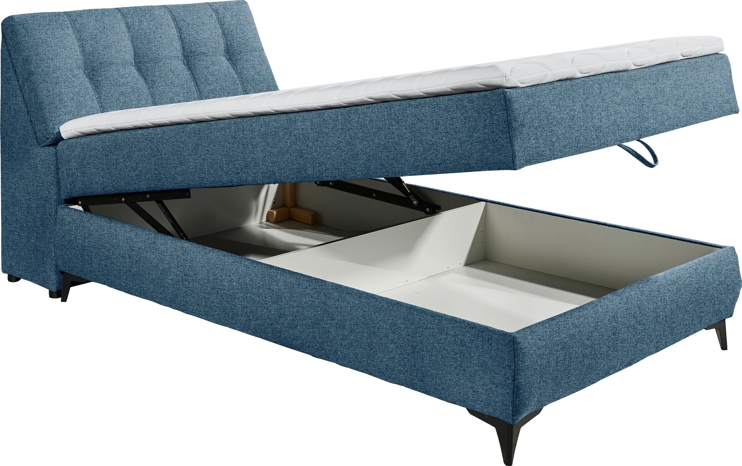 ED EXCITING DESIGN Boxbett »Atlantis« mit Bettkasten und Stauraum im Kopfteil