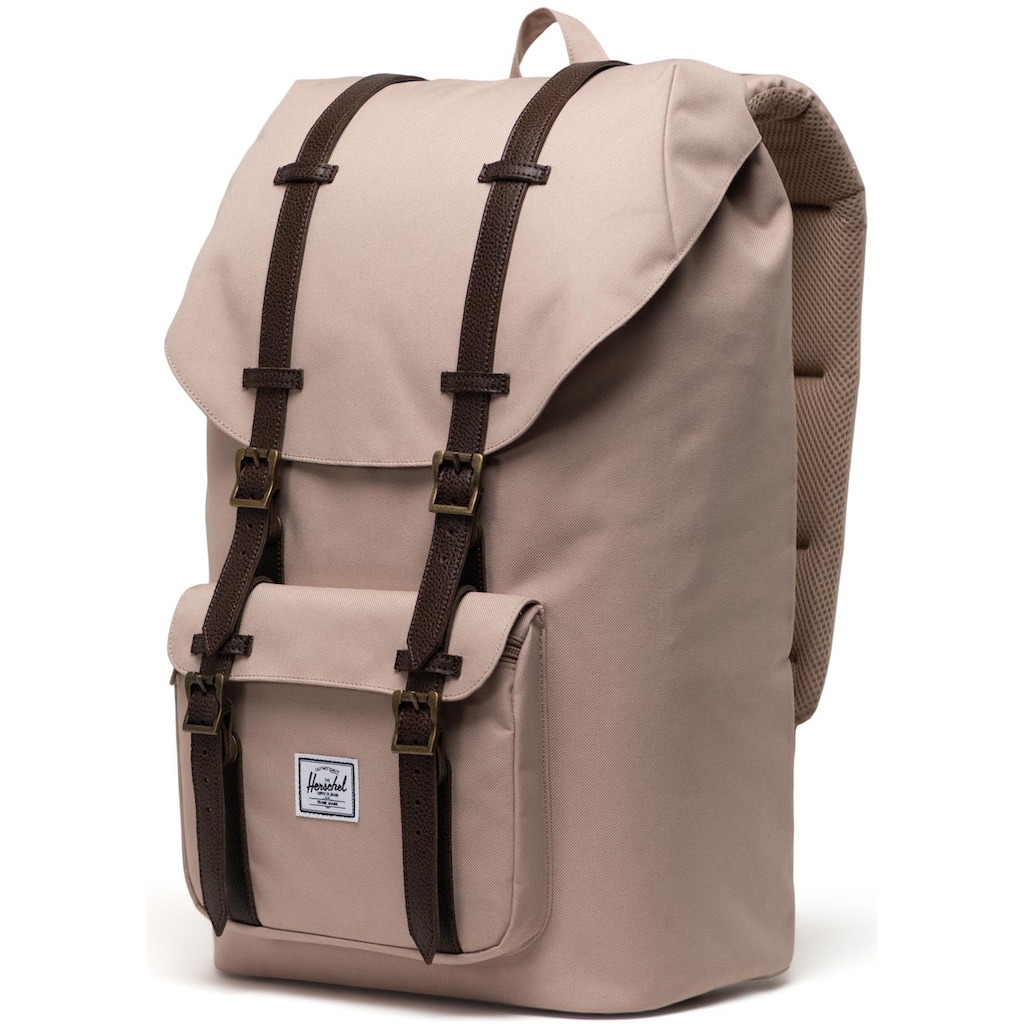 Herschel Laptoprucksack »Classic, Little America, Light Taupe/Chicory Coffee«, mit 15-Zoll Laptopfach