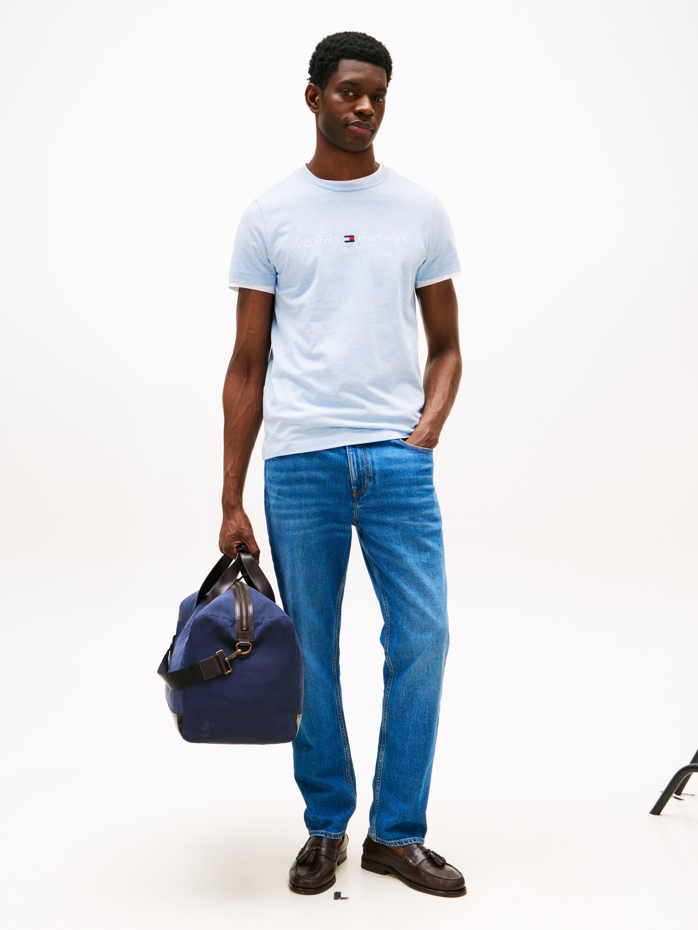 Tommy Hilfiger T-Shirt »TOMMY LOGO TEE«, aus reiner Baumwolle
