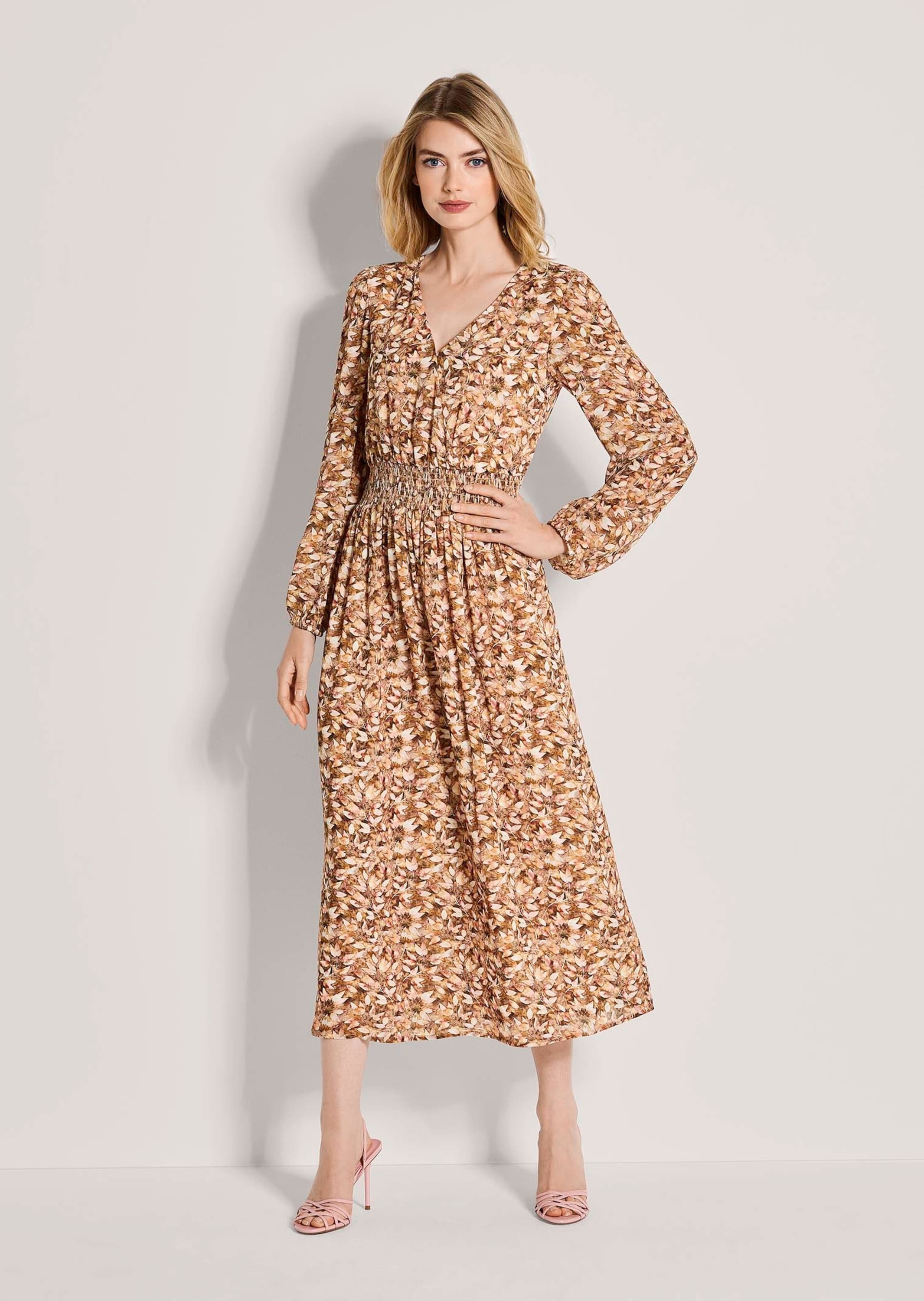 MADELEINE Midikleid »Midikleid Viskosekleid mit Wickeleffekt«