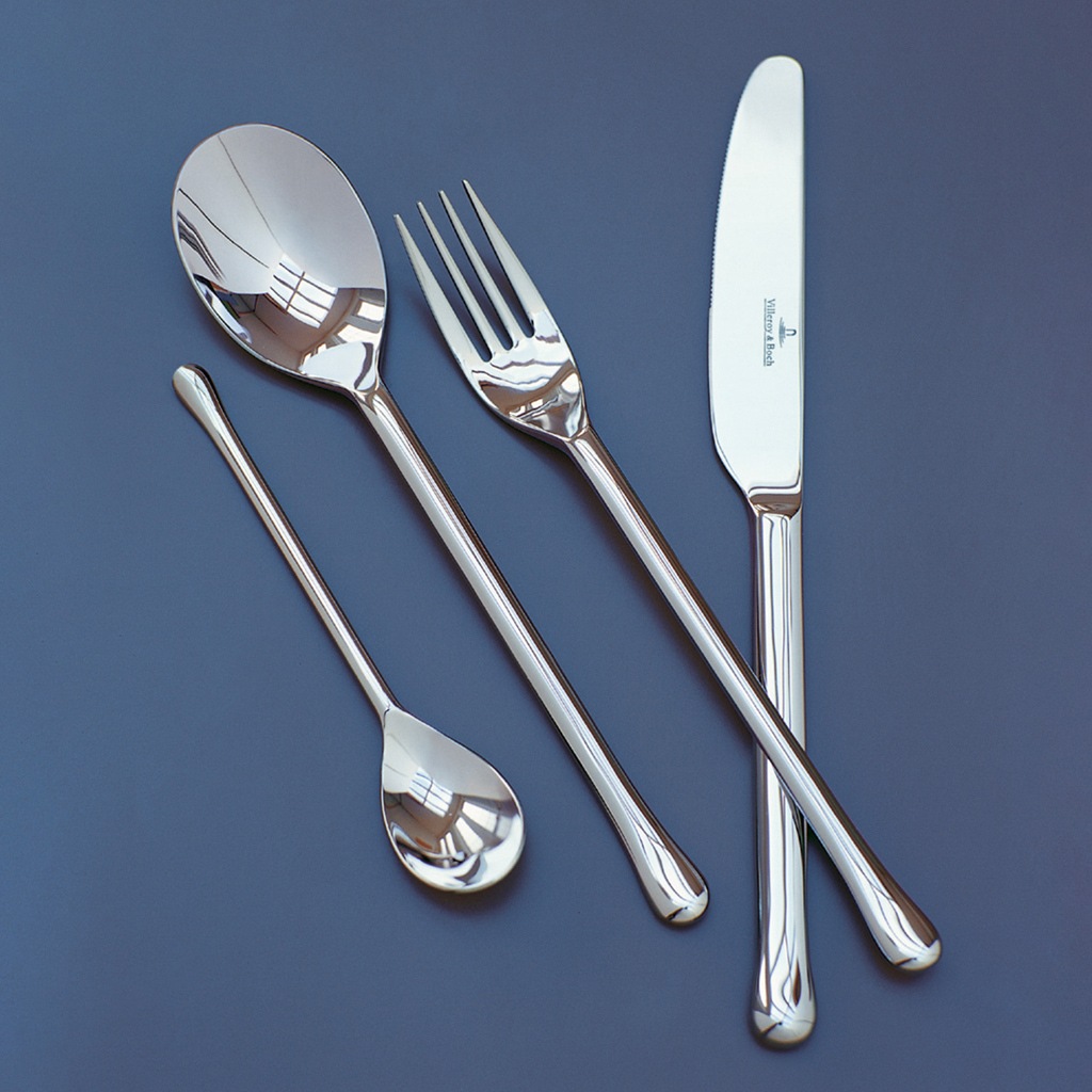 Villeroy & Boch Tafelgabel »Tafelgabel Udine 209 mm 6er Set silber« Spülmaschinenfest