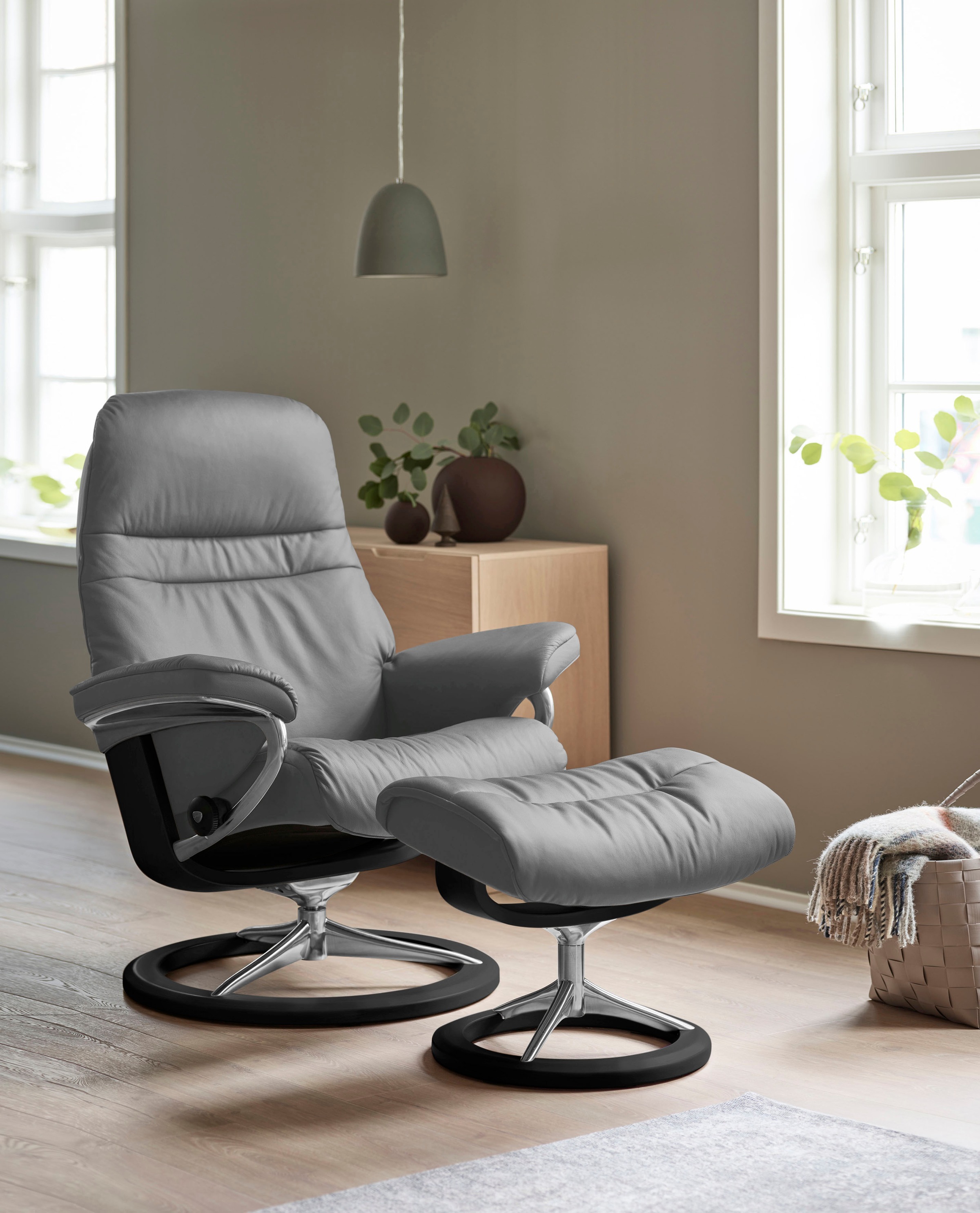 Stressless® Fußhocker »Sunrise«, mit Signature Base, Gestell Schwarz