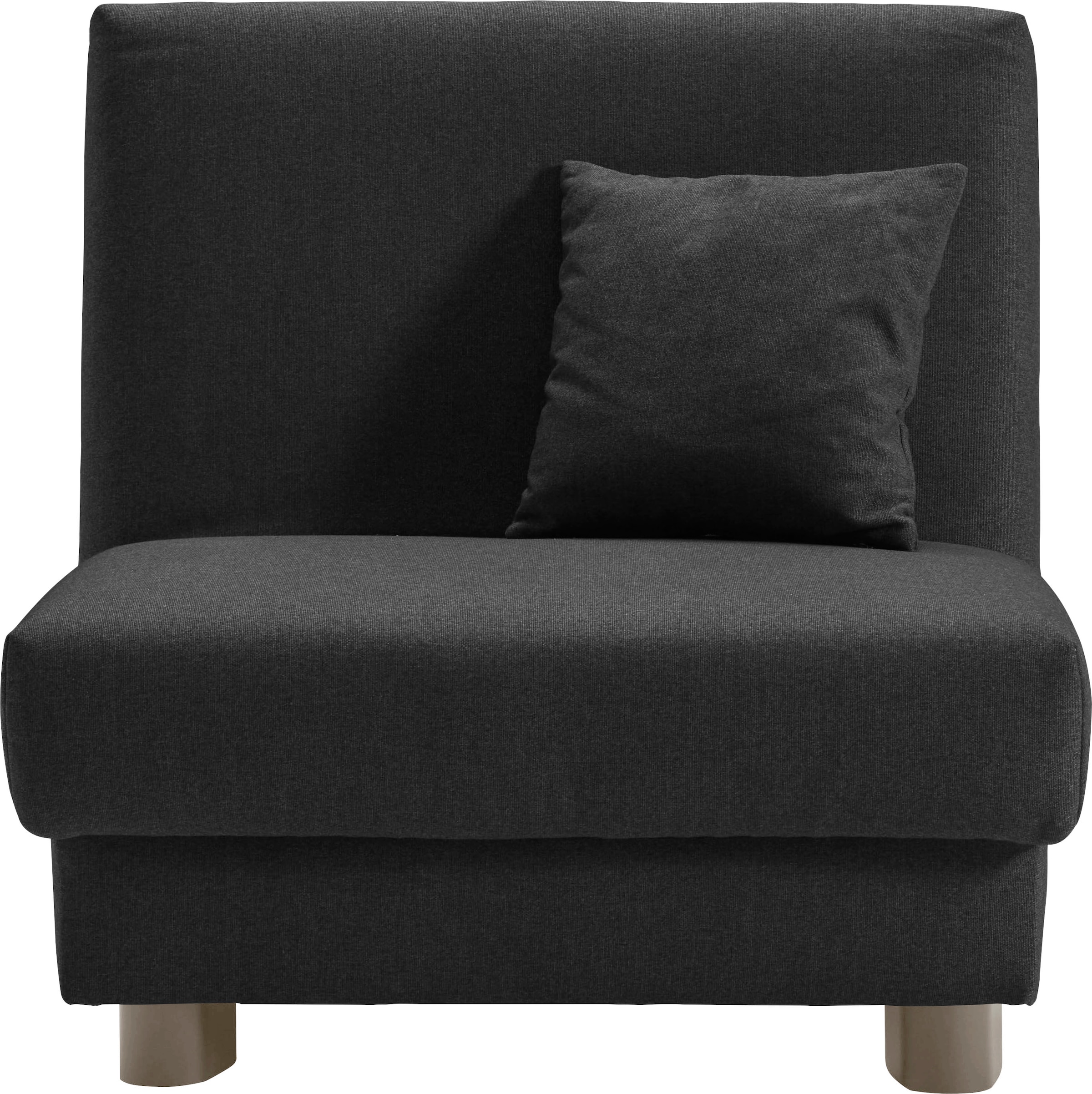 ell + ell Schlafsofa »Enny« Liegefläche Breite 80 cm, Liegehöhe 40 cm, Füße alufarben, Rückenlehne