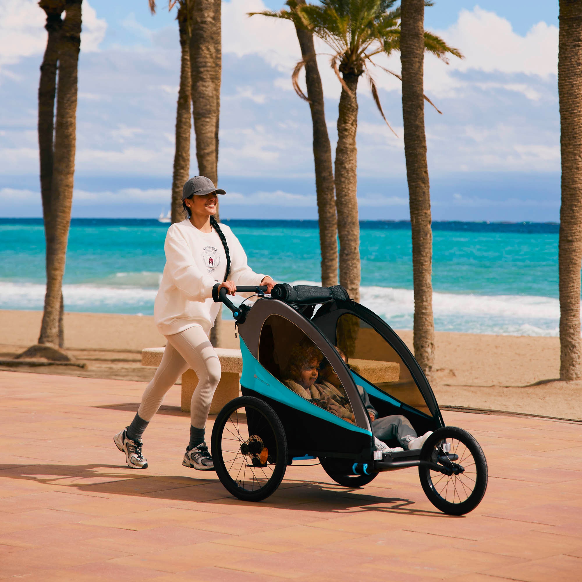 Kinderkraft Fahrradkinderanhänger »NAVA« für 2 Kinder