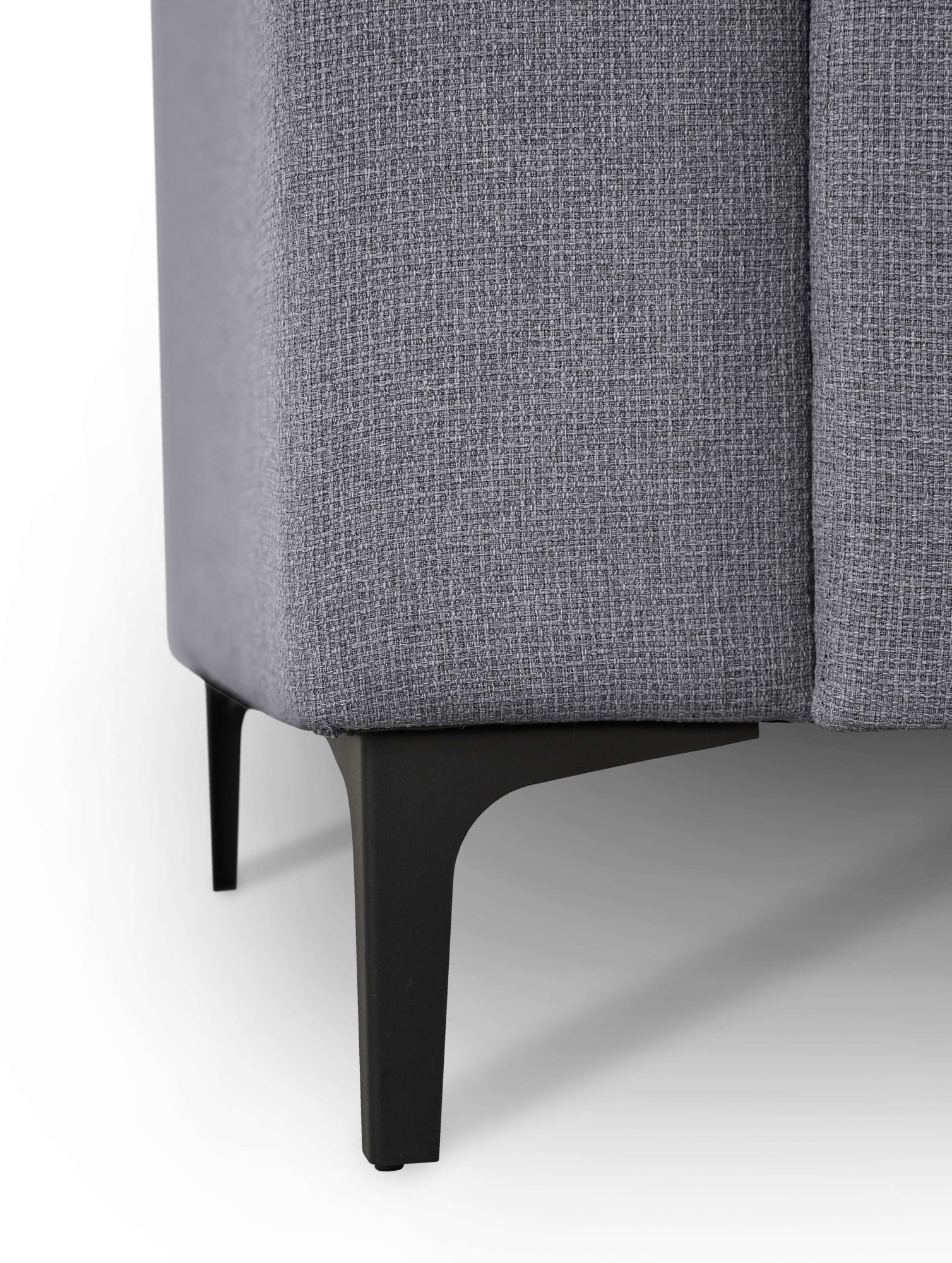 Home affaire Ecksofa »Tournon, L-Form, Breite 256 cm, Webstoff, Chenille«, Designsofa im nordischen Stil, Wellenunterfederung, Metallfüße