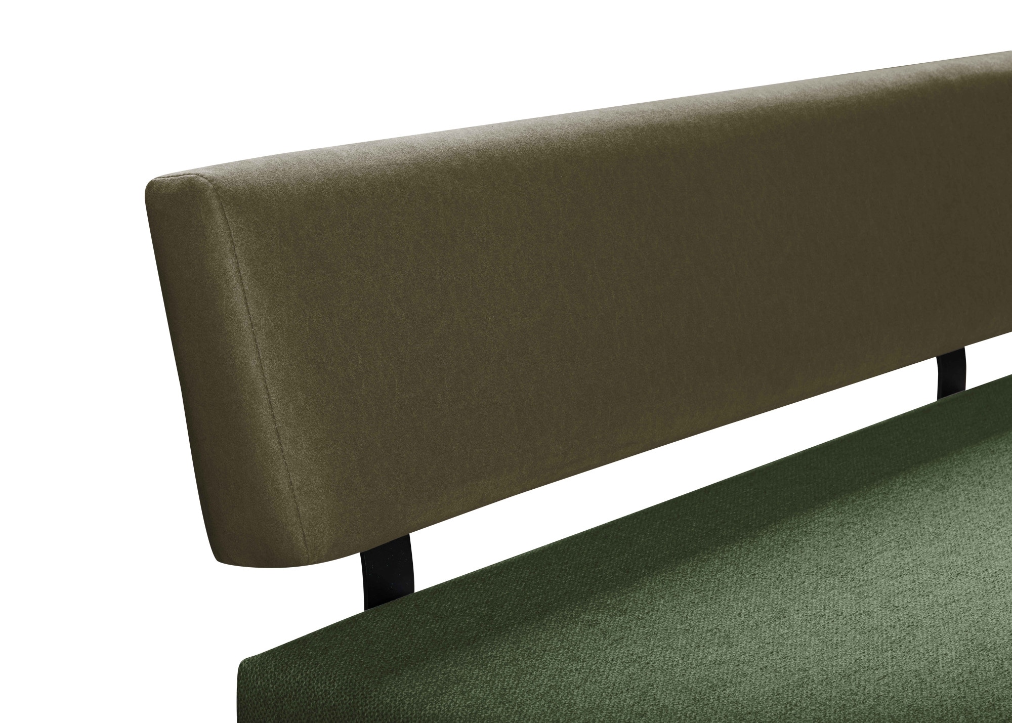 OTTO home Sitzbank »Gabi Esszimmerbank, Bank, Küchenbank, Polsterbank« Gestell aus matt-schwarzem Flachmetall, stabil, 2-Stoff-Design