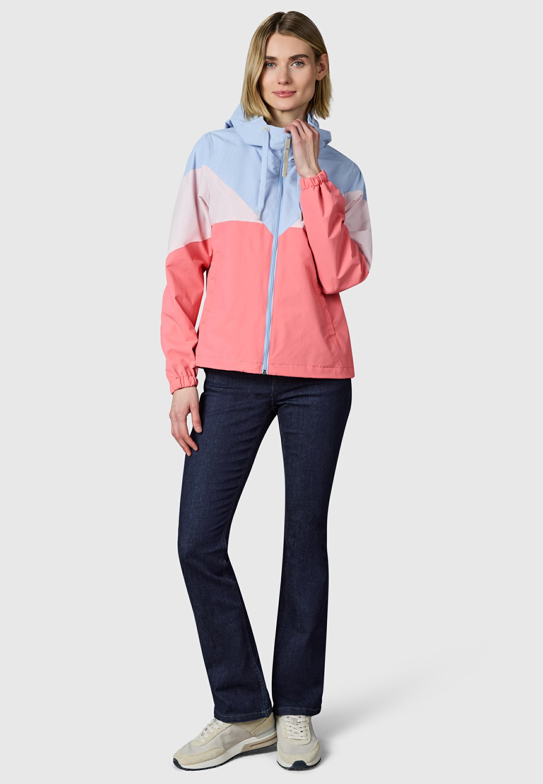 Ragwear Funktionsjacke »Übergangsjacke Rochele« mit Kapuze wasserdichte Damen Übergangsjacke mit großer Kapuze