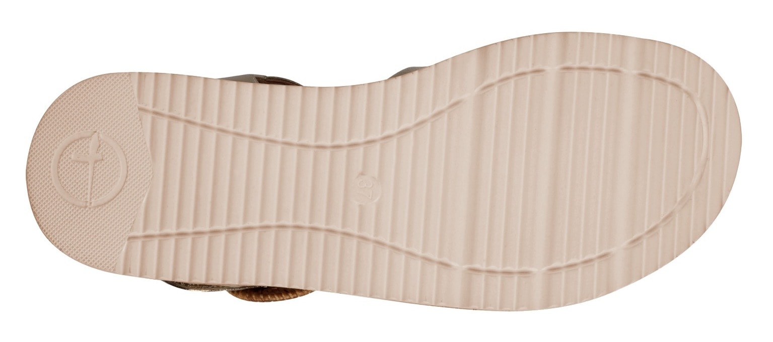 Tamaris Sandalette, Plateau, Sommerschuh, Riemchensandale mit hübscher Zierschnalle