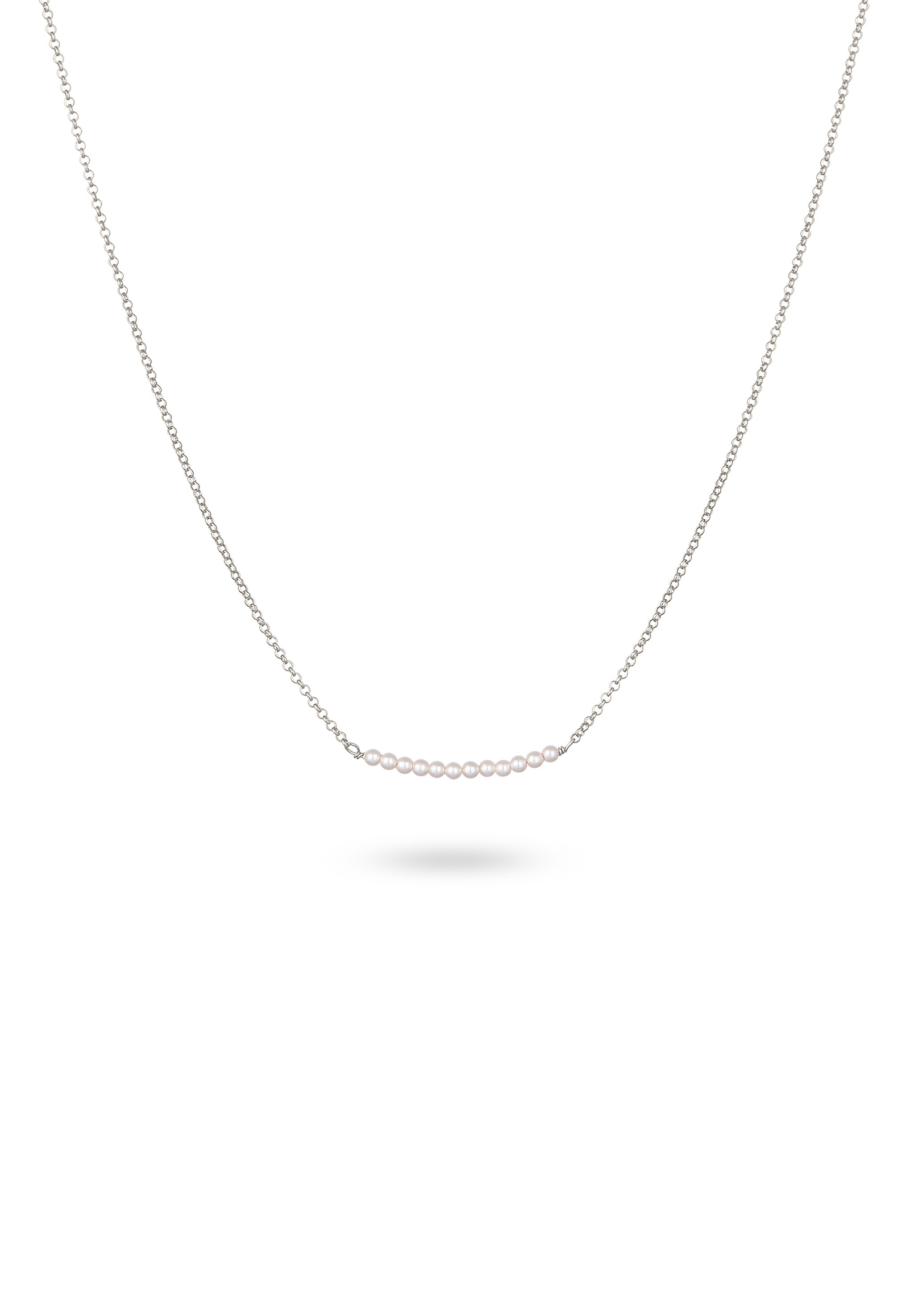 Elli Silberkette »Halskette mit Perlen von Swarovski®Weiß 925 Sterling Silber,«