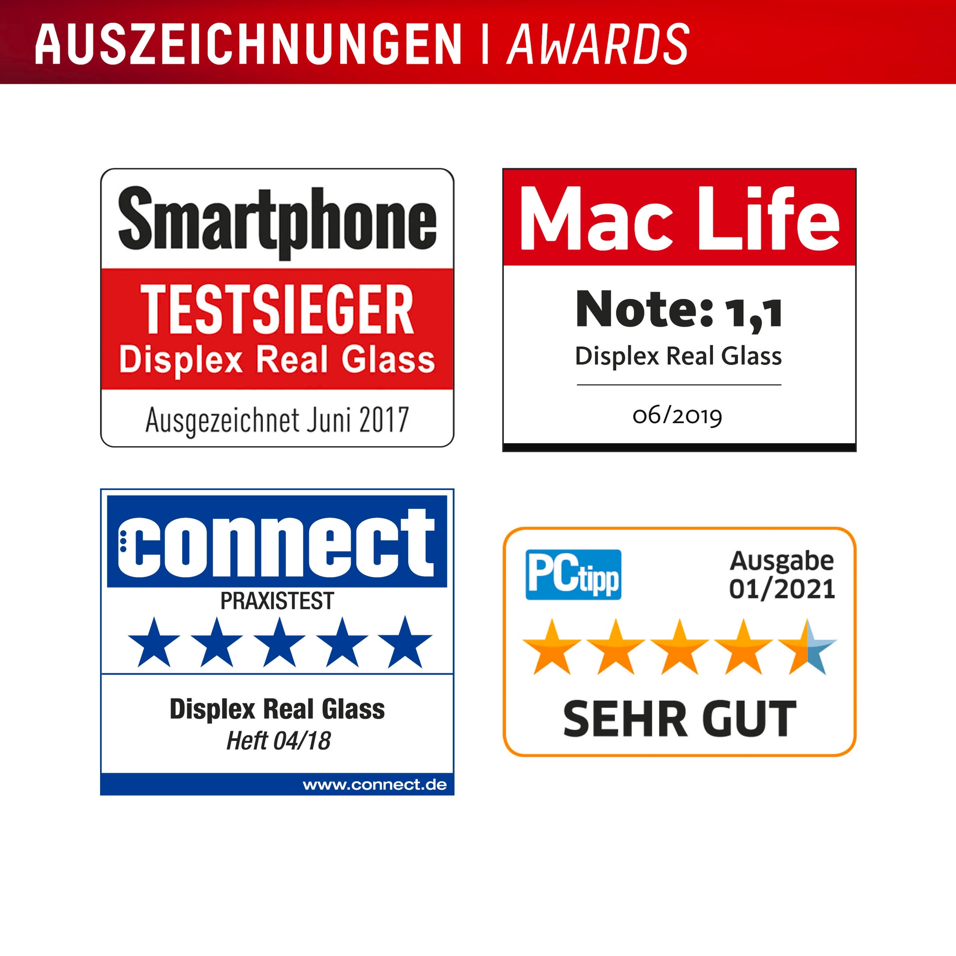 Displex Displayschutzglas »Real Glass Screen Protector«, für Google Pixel 9a, Displayschutzfolie, Schutzfolie, Bildschirmschutz, kratz- & stoßfest
