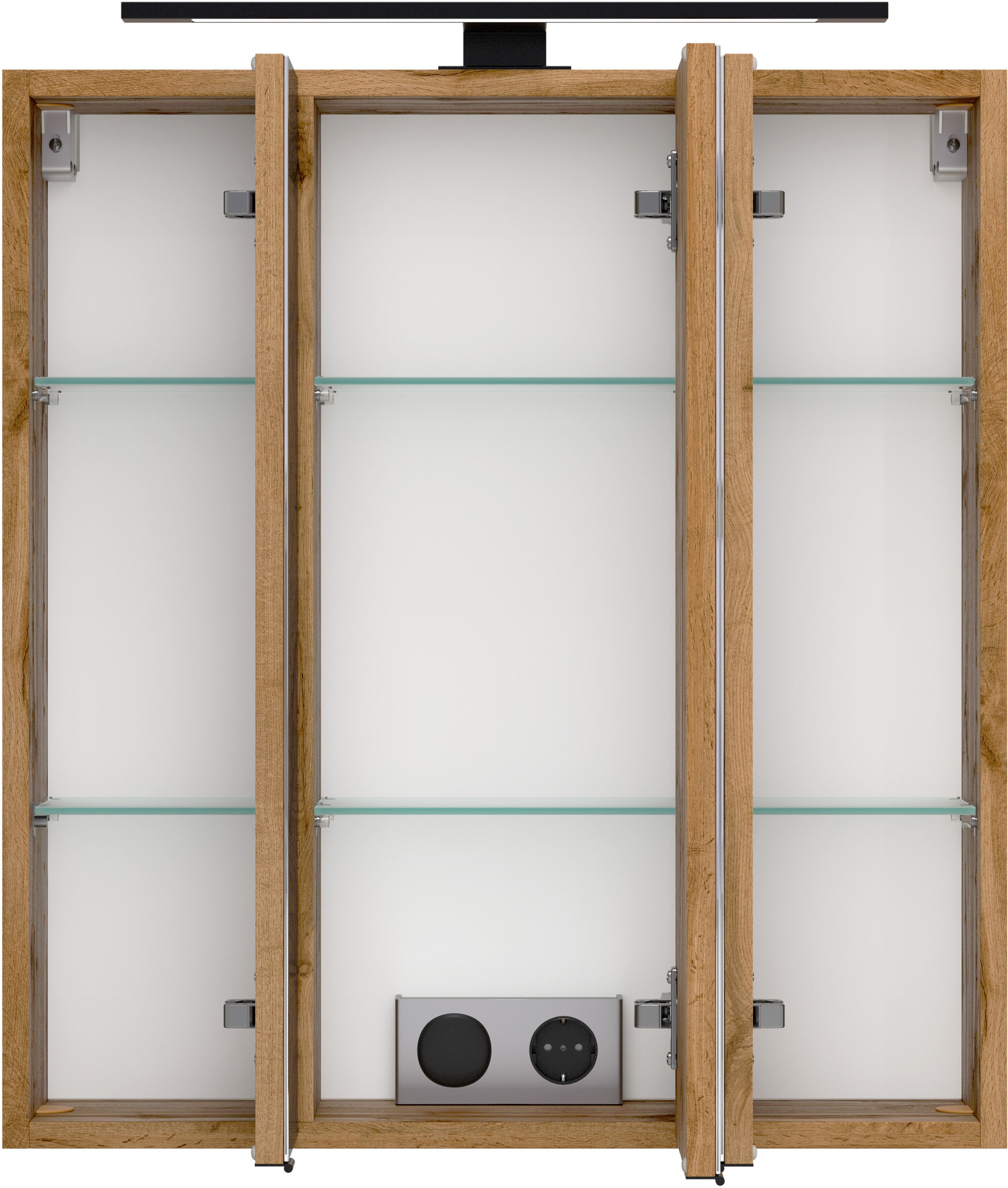 welltime Badezimmer-Set »Welltime Möbel, Carlton Unterbecken-Set 2teilig, 60 cm, gestreift«, (2 St.)