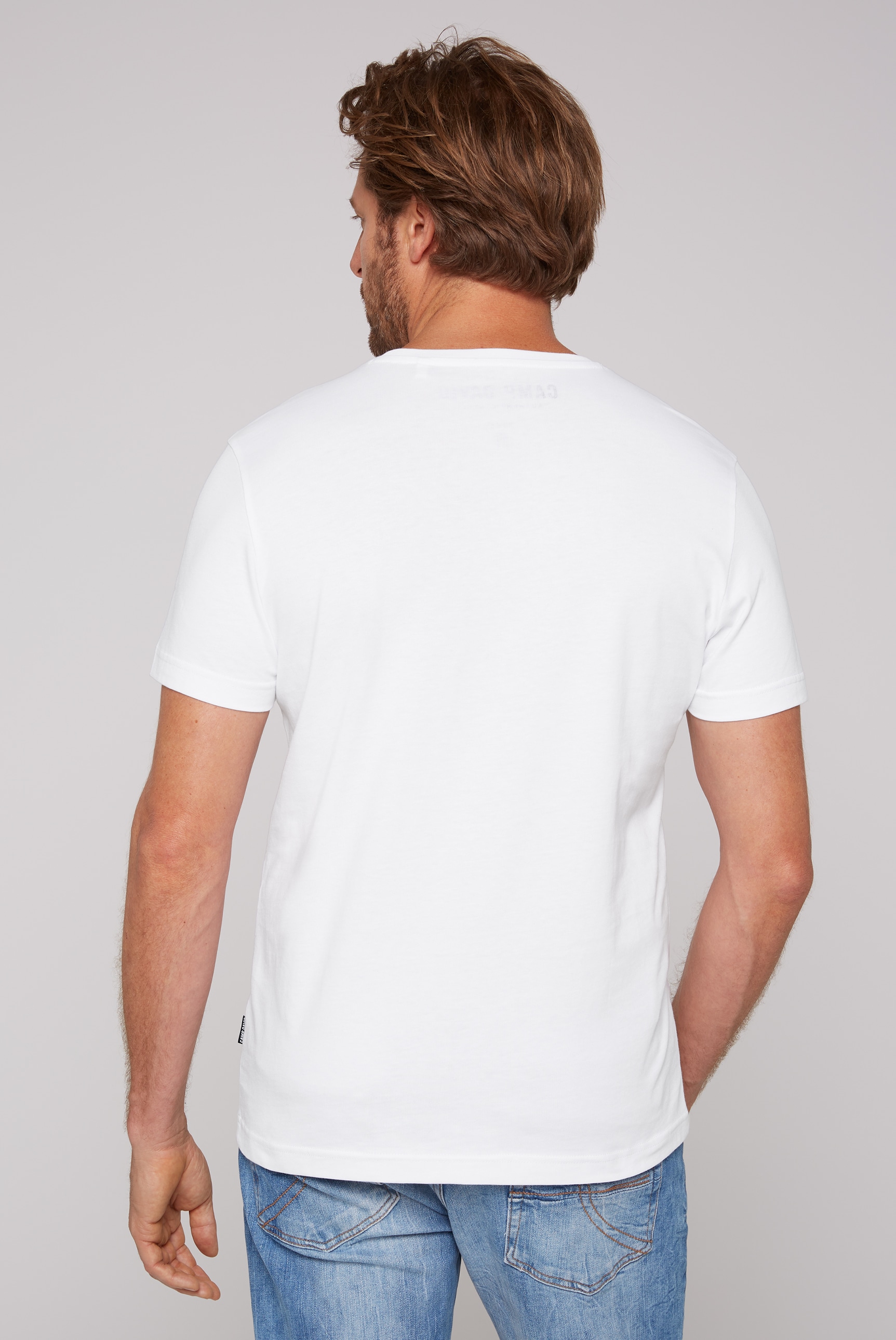 CAMP DAVID T-Shirt, mit Logo-Print auf der Vorderseite