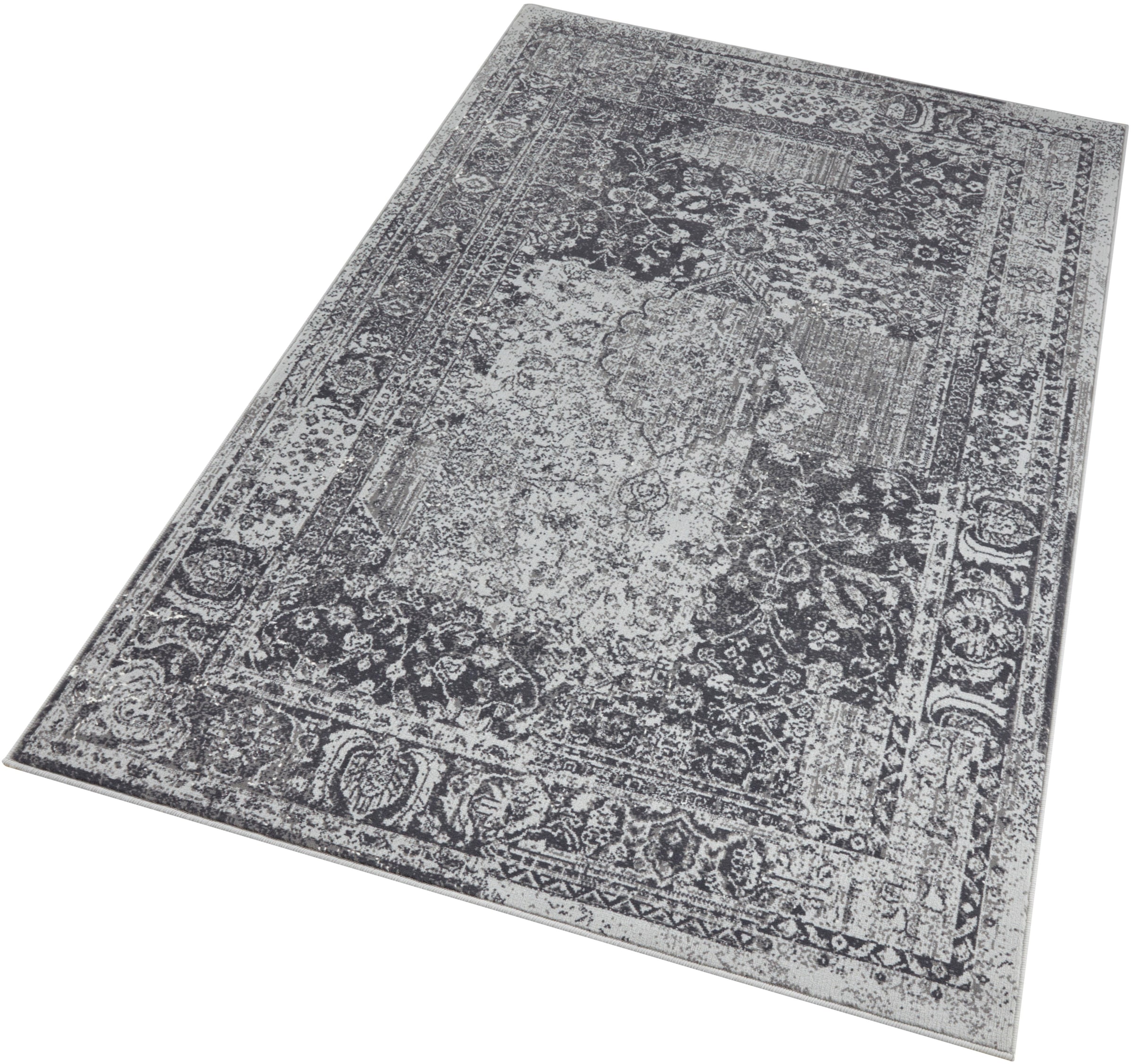 HANSE Home Teppich »Plume«, rechteckig, 9 mm Höhe, Kurzflor, Used-Look, Teppich, Vintage, Esszimmer, Wohnzimmer, Flur