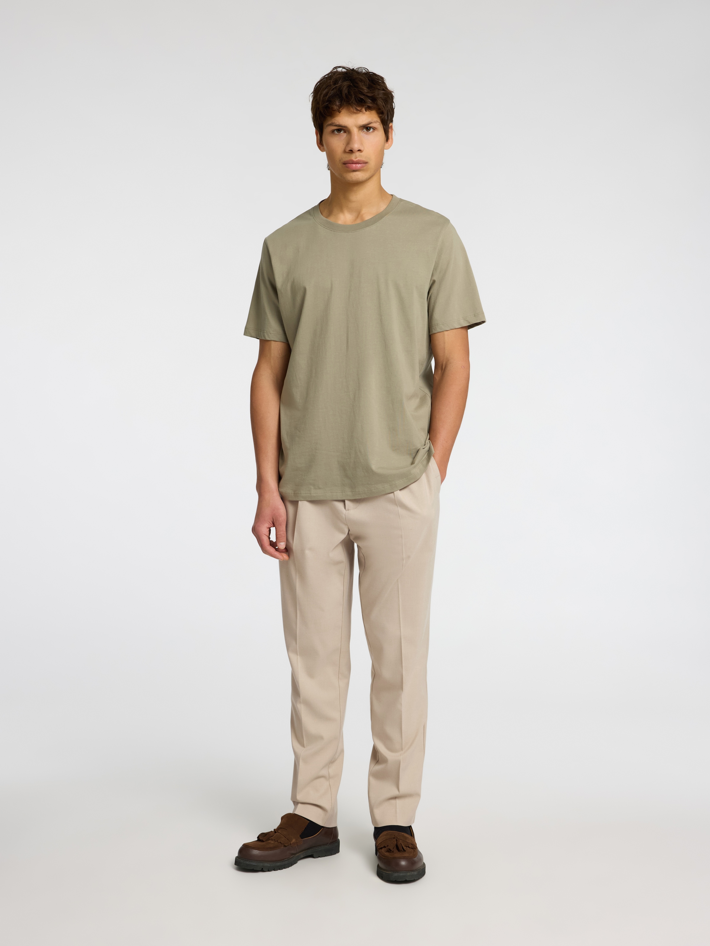 SELECTED HOMME Chinohose »SLH190-REG TAPERED LEROY PLEAT PANT NOOS«