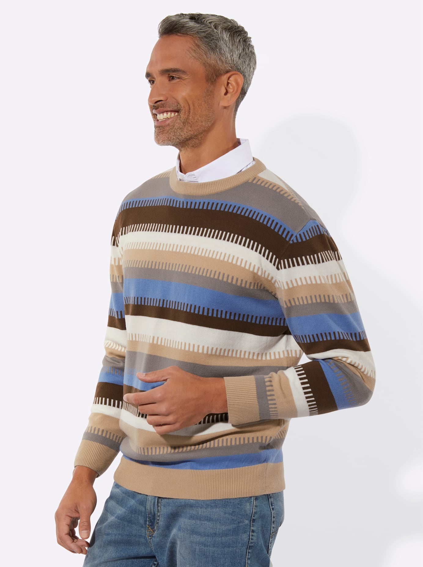 Classic Rundhalspullover »Rundhals-Pullover«