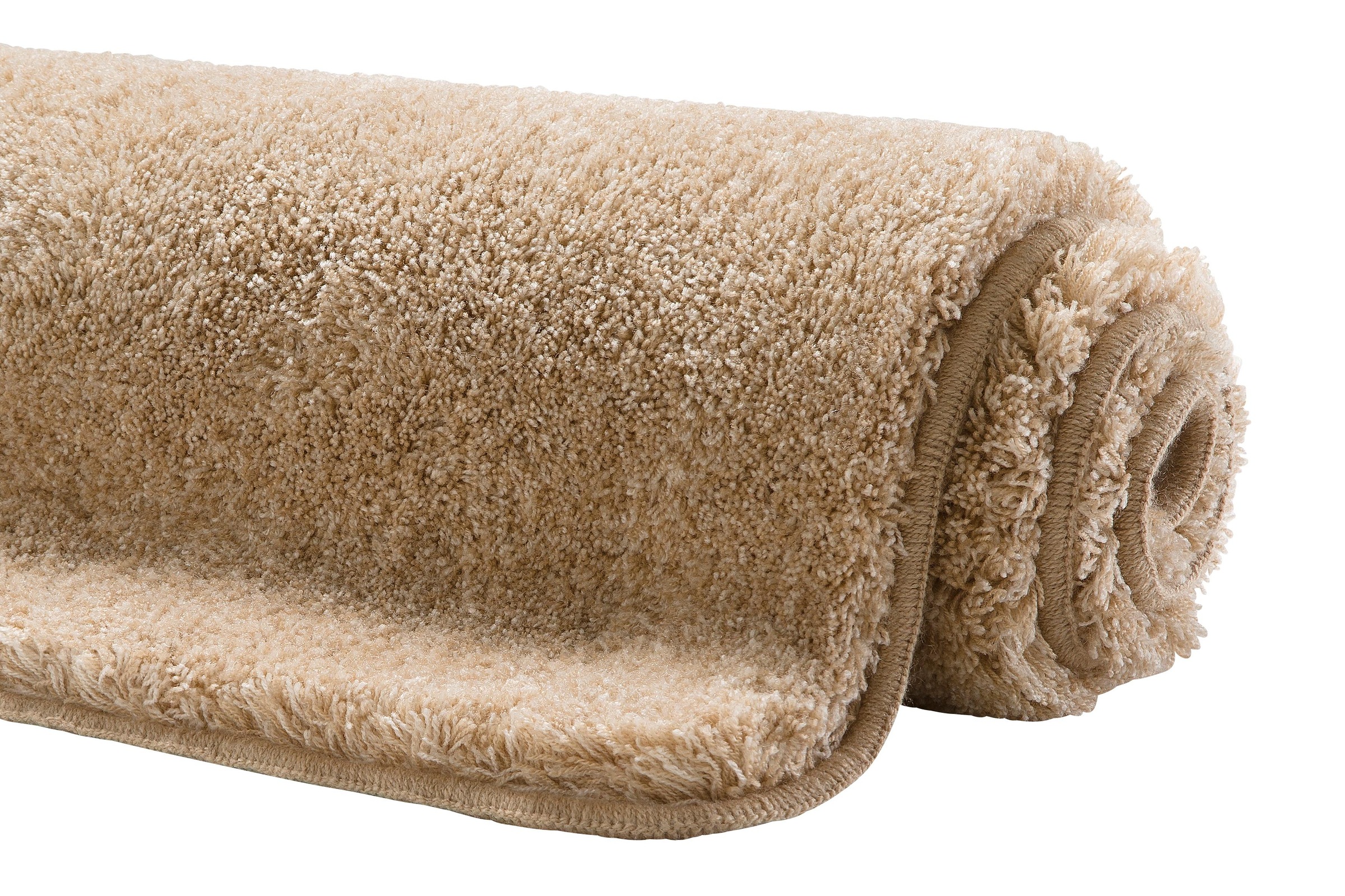 Grund Badematte »Melos, Badvorleger, Badezimmer Teppich, sehr weich«, rutschhemmend beschichtet, fußbodenheizungsgeeignet, melierte Optik, sehr weicher Flor, Melange-Effekt, Made in Europe