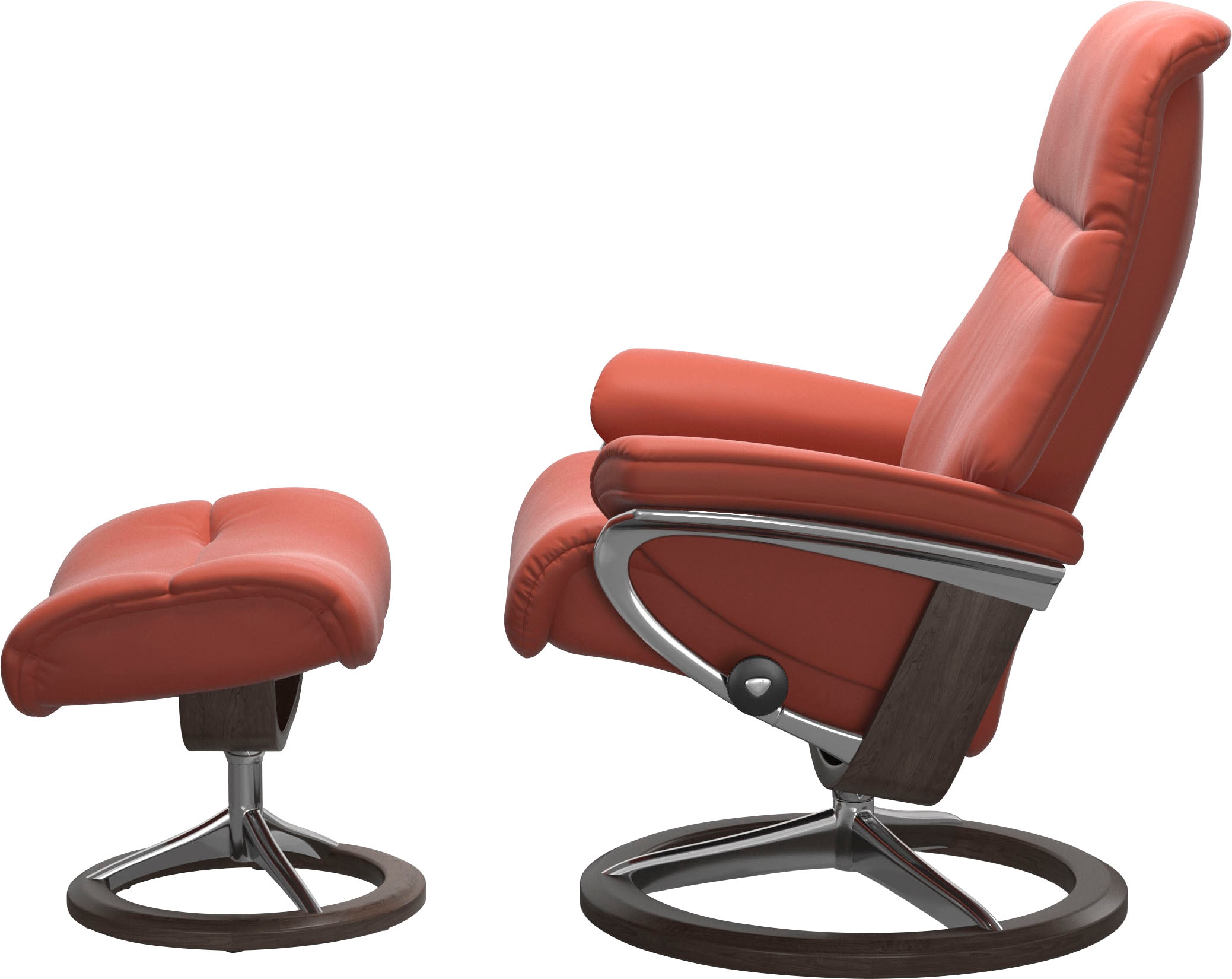 Stressless® Relaxsessel »Sunrise« Relaxsessel mit Hocker,  mit Signature Base, Größe S, Gestell Wenge, in 2 Lederqualitäten lieferbar