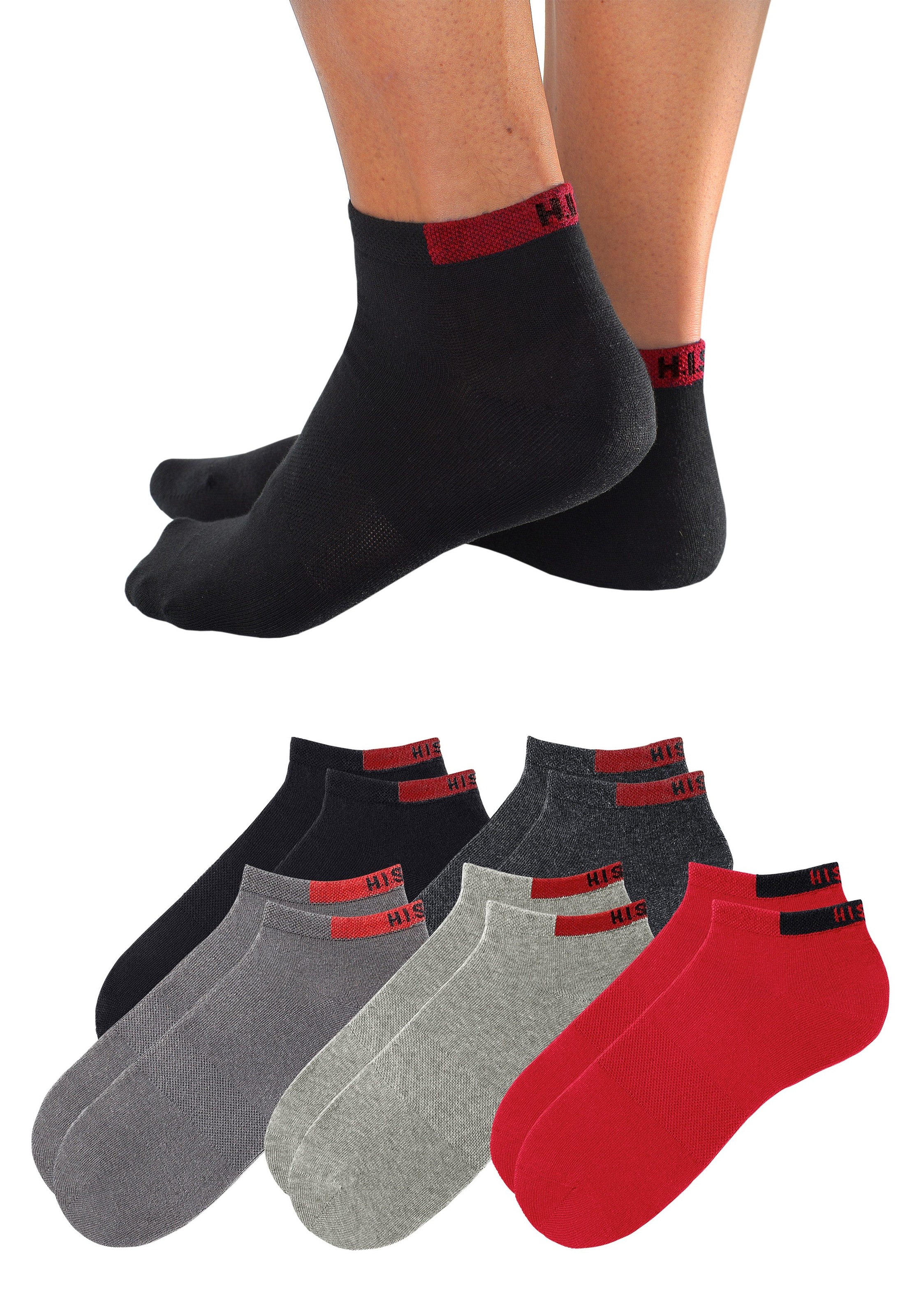 H.I.S Sneakersocken, (Set, 10 Paar), mit verstärkten Belastungszonen auf  Raten bestellen | OTTO