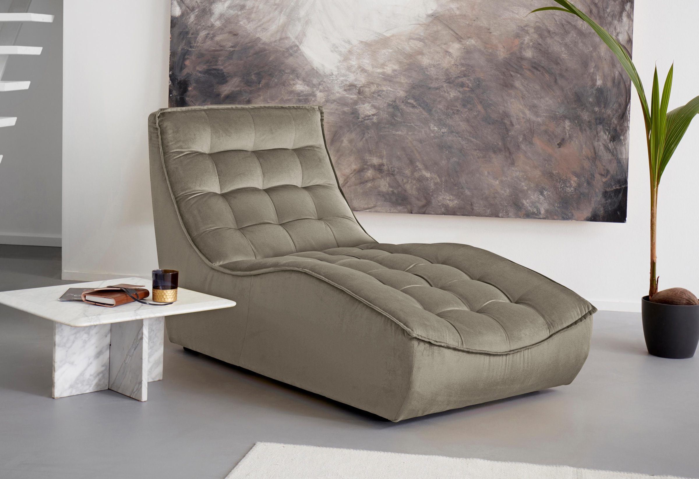 CALIA ITALIA Chaiselongue »Banjo, Designsofa, erstklassiger Sitzkomfort, als Einzelelement«, oder als Modulsofa mit den passenden Erweiterungselementen stellbar